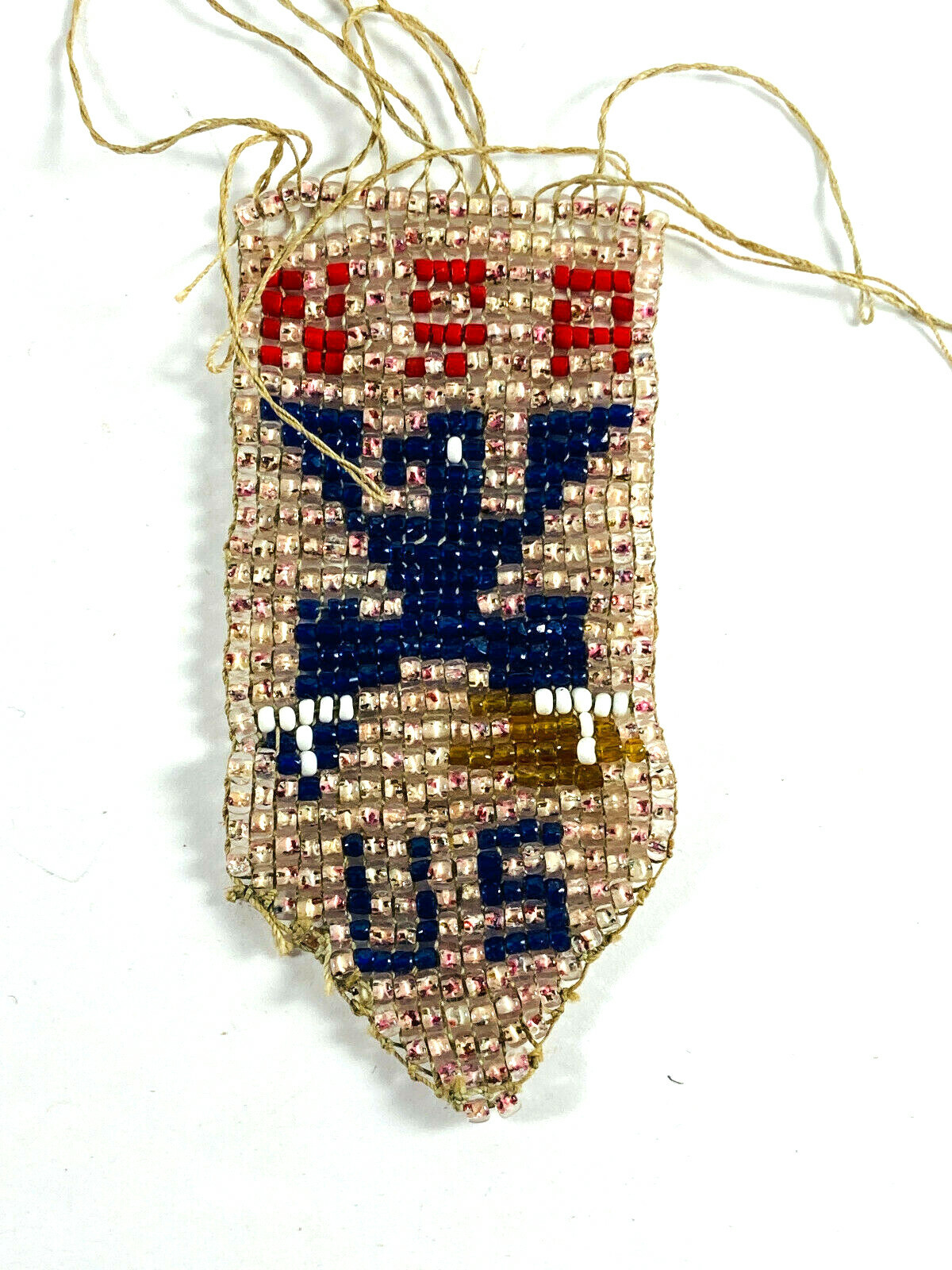 vtg 30s 40 Indian Beadcraft NRA Logo Eagle