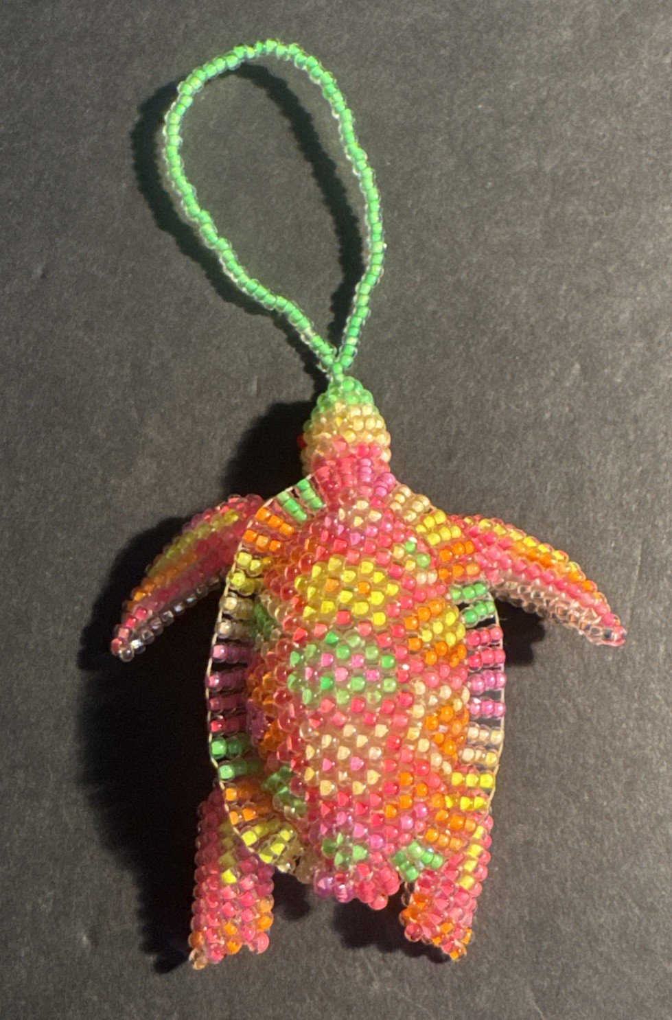 Beaded Turtle  Hand Sewn