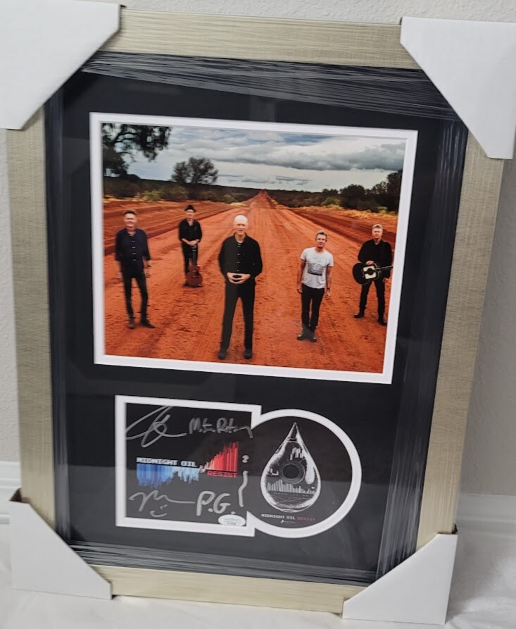 Midnight Oil Band Signed Resist  CD Autographed JSA Rare