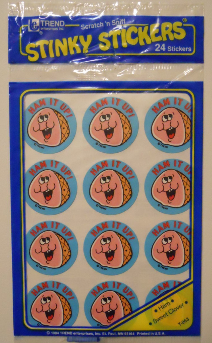 Trend Stickers Stinky Stickers Ham & Sweet Clover Sealed Pack 1984 Matte Mint