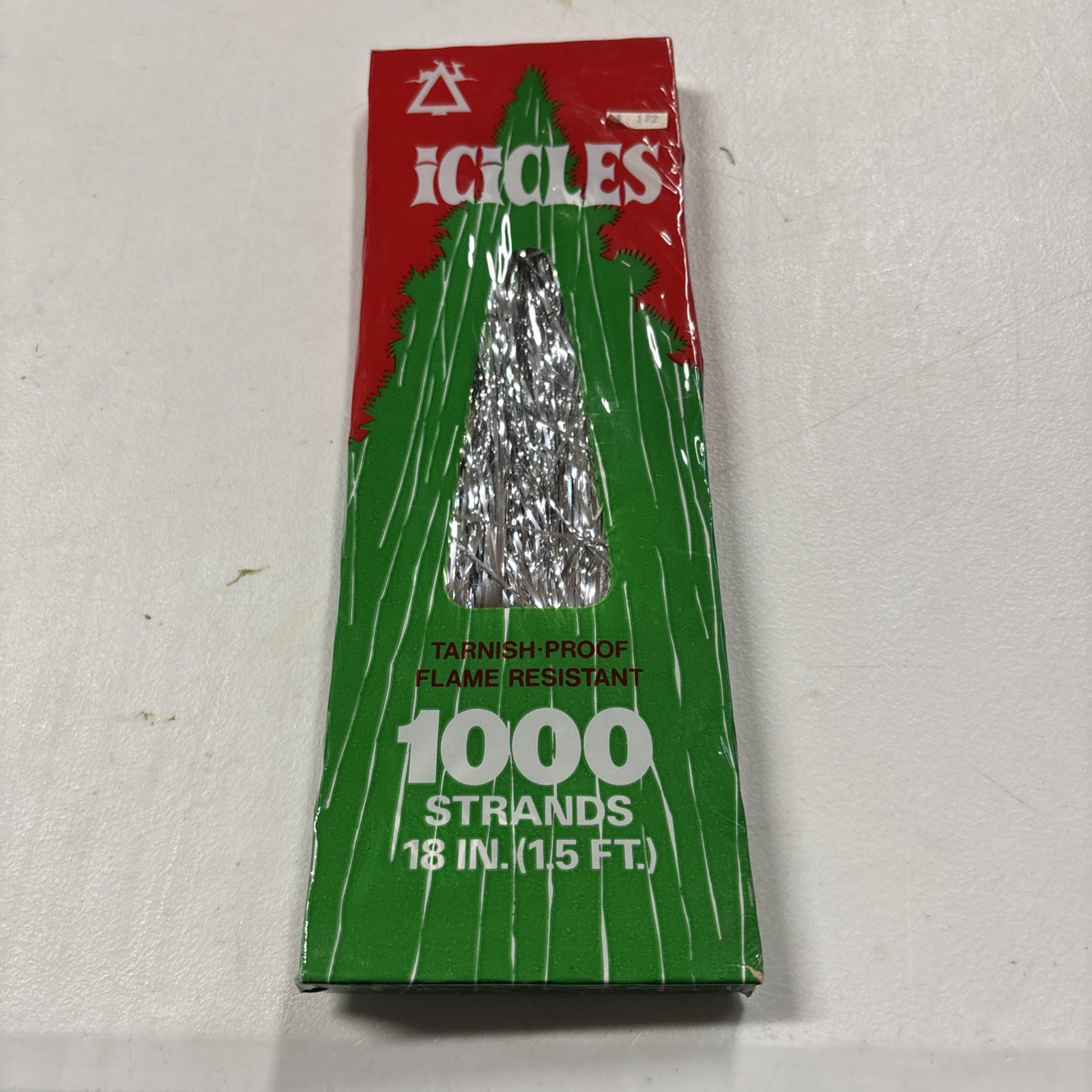 Silver Tinsel Icicles Retro Christmas 1000 Strand 18\