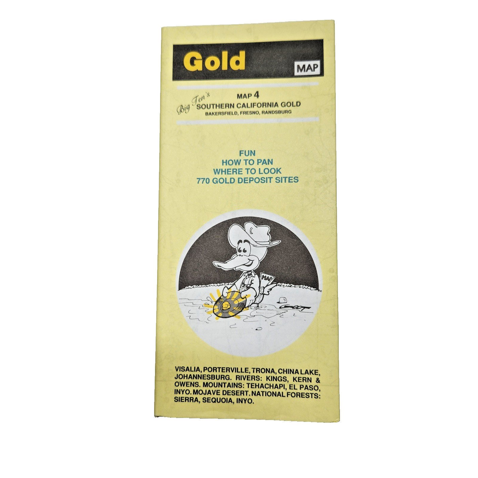 BIG Ten's Southern California Gold Map 4 Porterville China Lake Trona Visalia BIG Ten's Southern California Gold Map 4 Porterville China Lake Trona Visalia