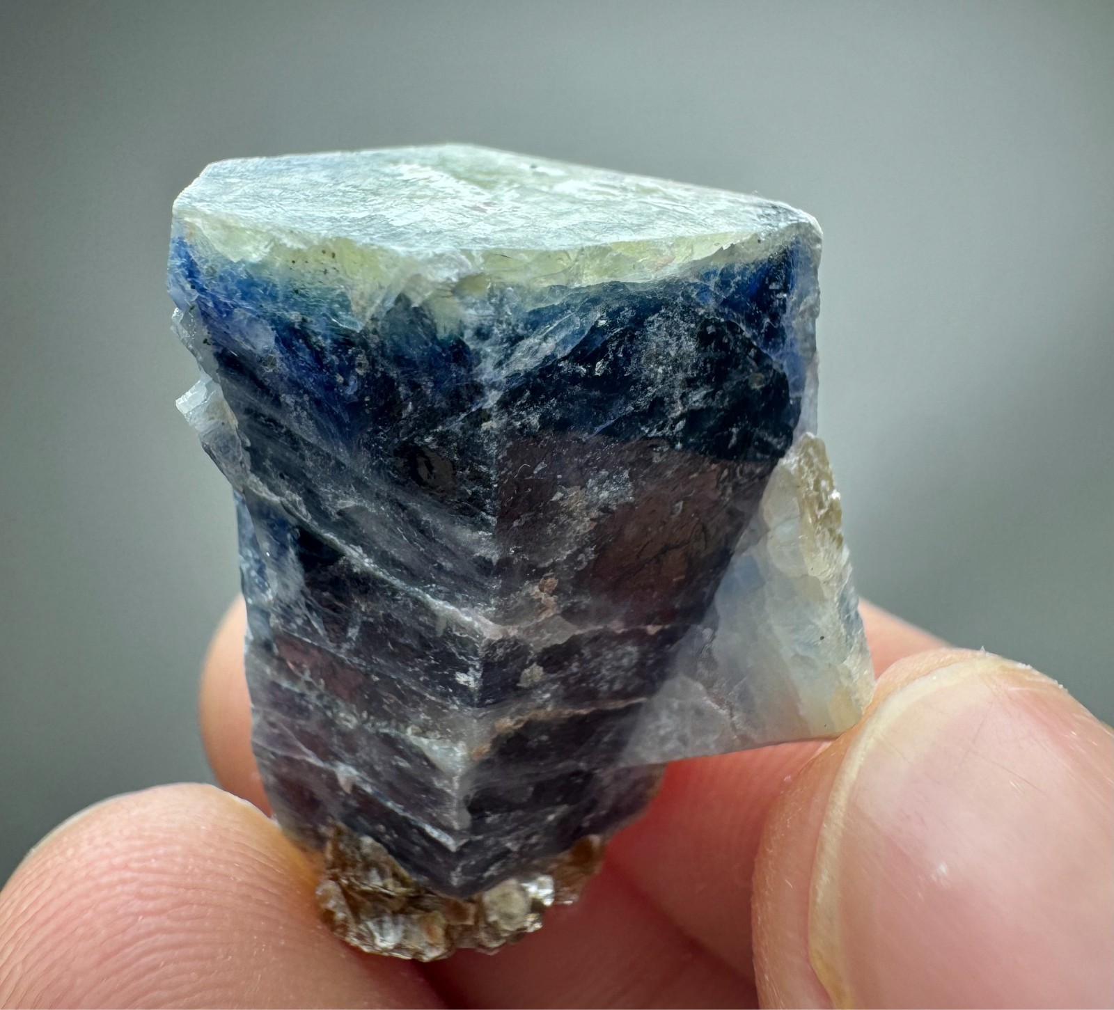 67 Carat Well Terminated Bi Color Sapphire Crystal From @Afghanistan