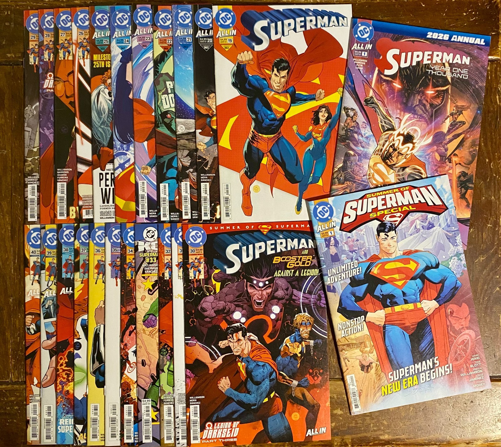 SUPERMAN #19-40 💥 | WILLIAMSON/MORA COMPLETE | VF+ | SUMMER SPECIAL | KEY DC