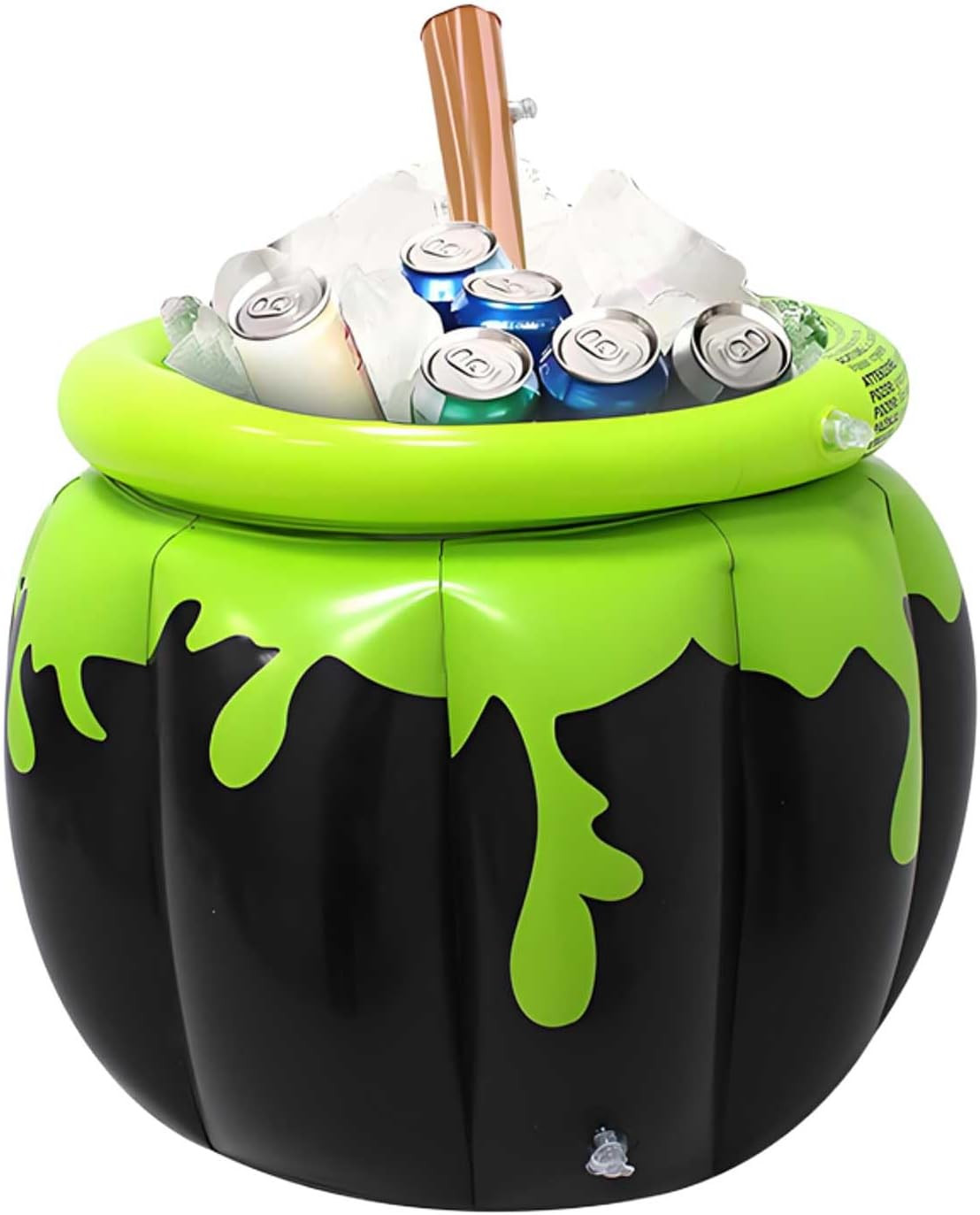 Halloween Inflatable Cauldron Cooler 23.6 X 26.3 Giant Inflatable Black Cauldron