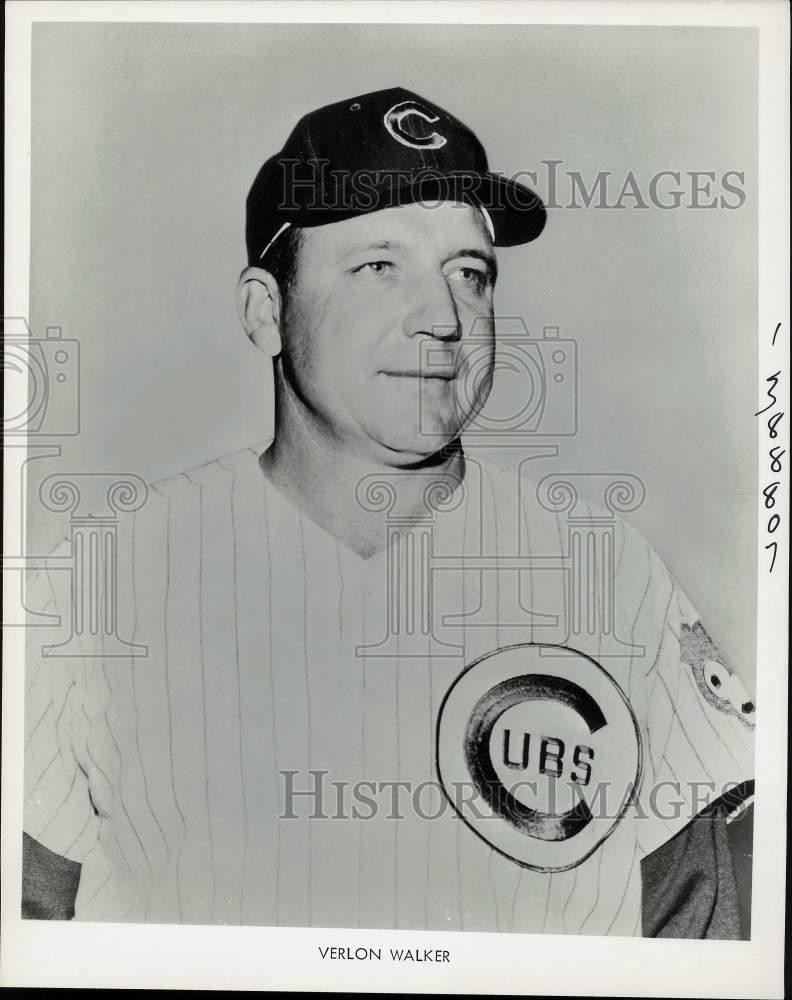 1967 Press Photo Verlon Walker of the Chicago Cubs - kfx05819
