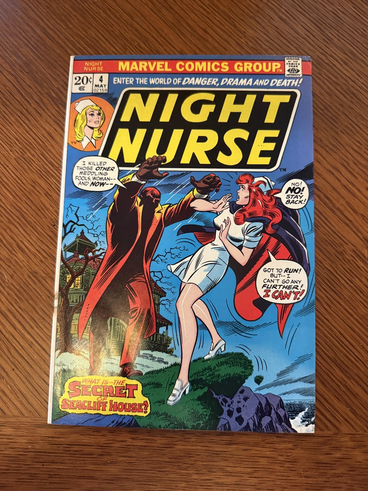 Marvel Comics Night Nurse #4 (May 1973) – Final Issue John Romita Sr. Cover 