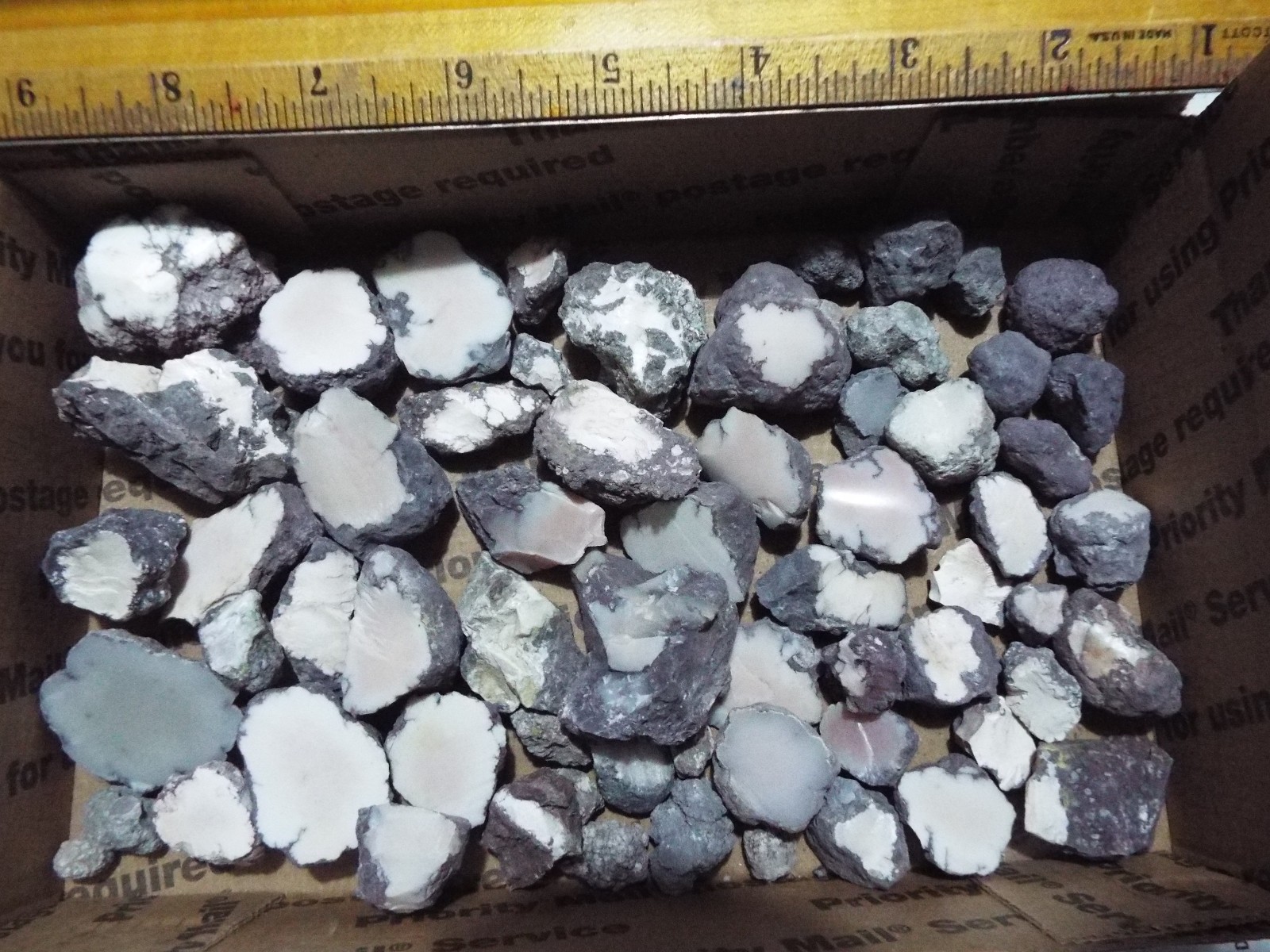 24 Ounces Cut/ Uncut to Partially Polished Datolite Nodules UP Michigan  Estate