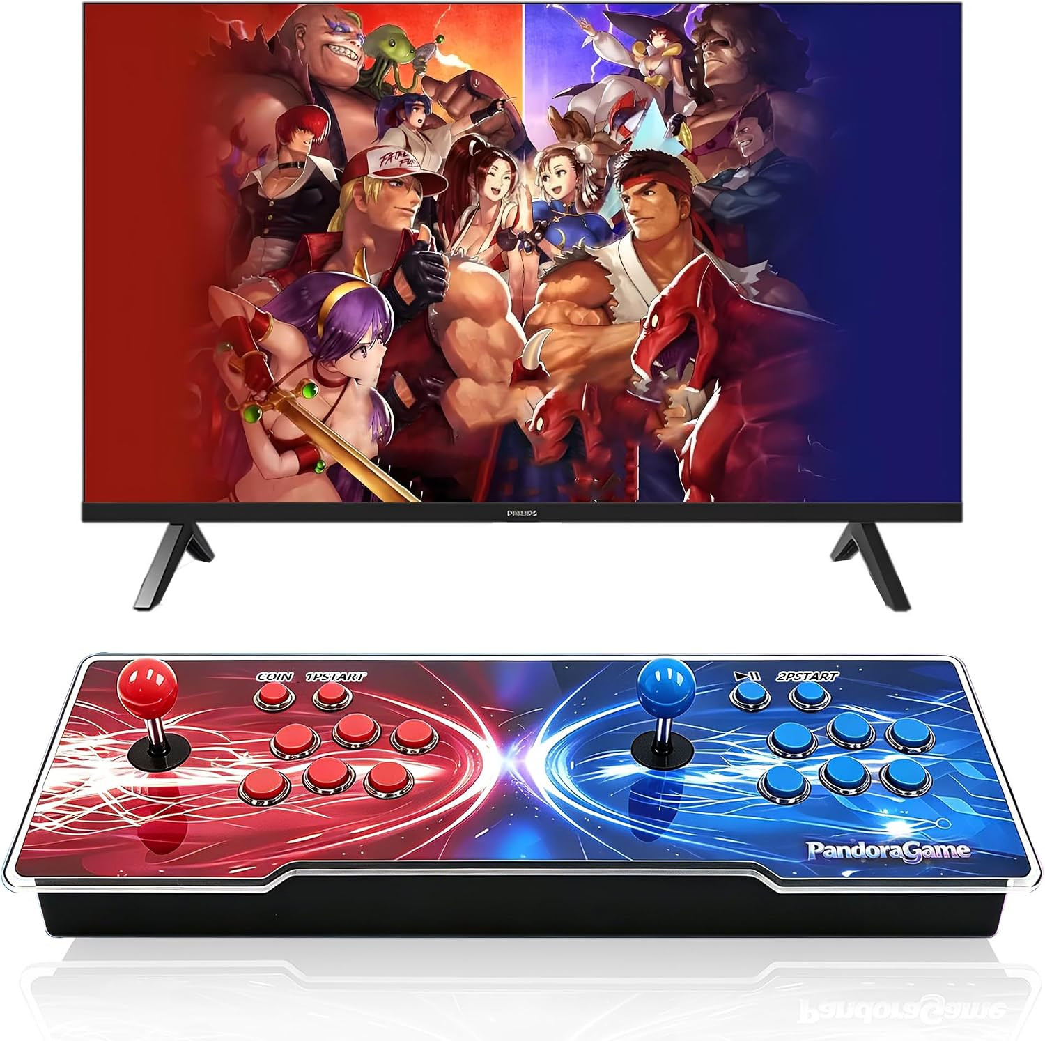 32000 in 1 Arcade Game Console with Dual Joysticks, 1-4 Players