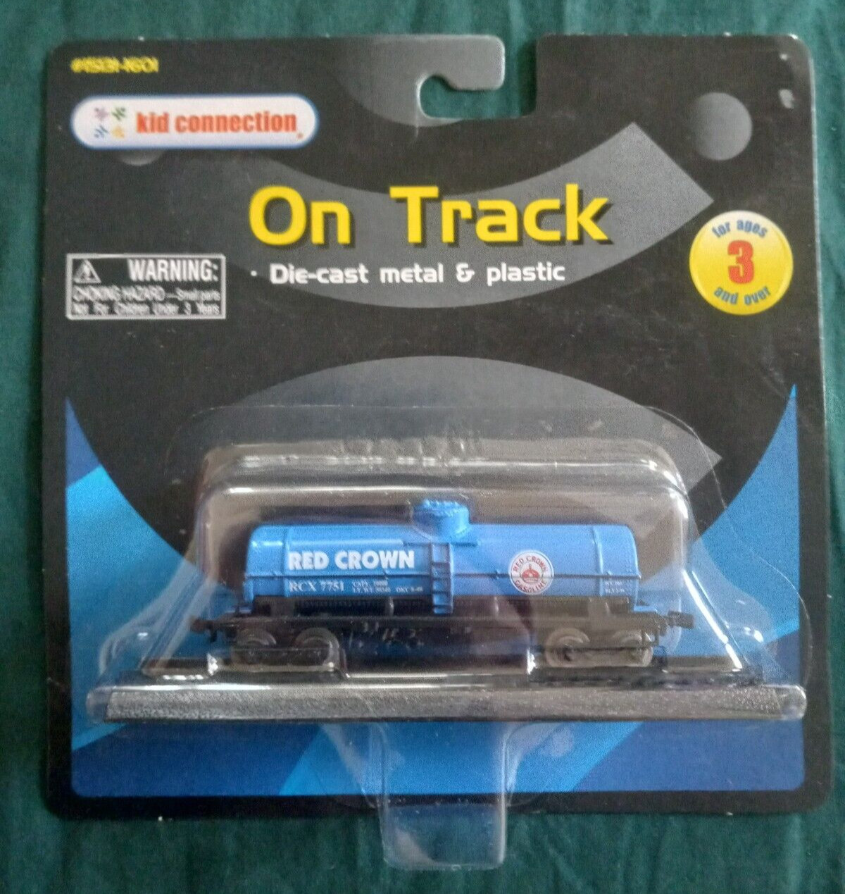 Kid Connection On Track Diecast Metal And Plastic Red-Crown Gas Tanker Train Car
