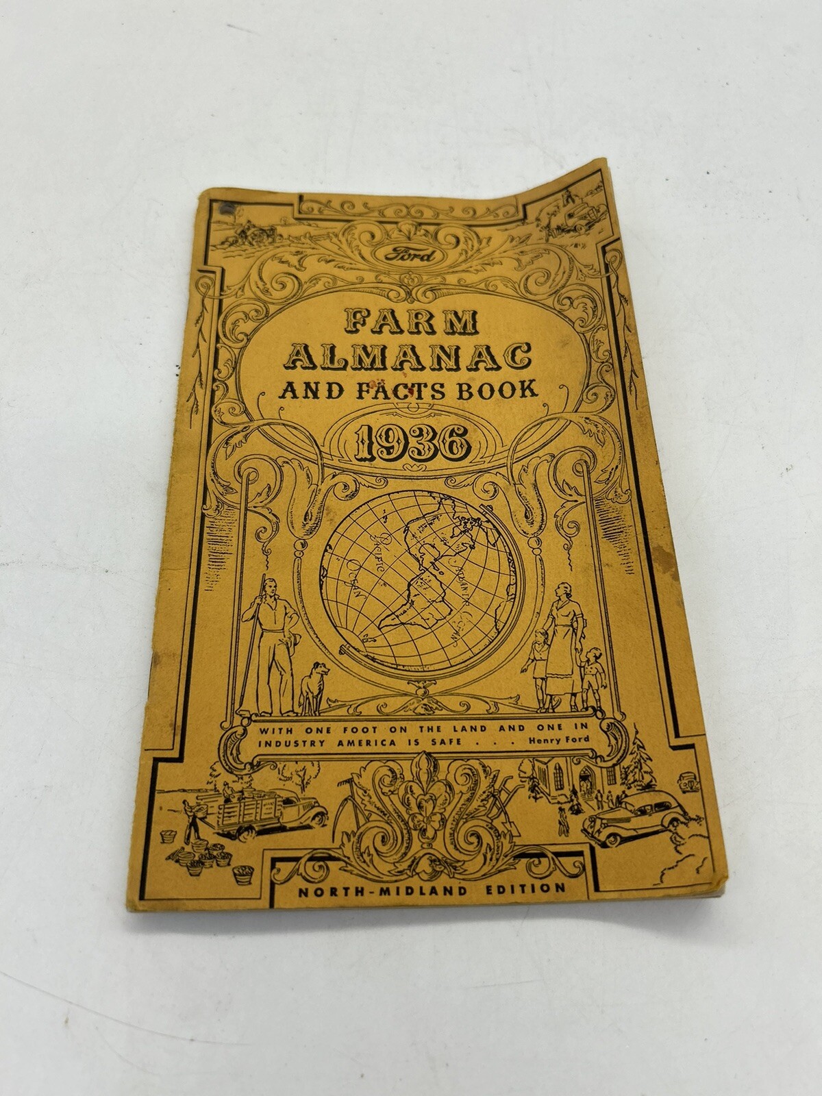 1936 Ford Farmers Almanac Facts Book North Midland Edition James Bors Wilbur NE