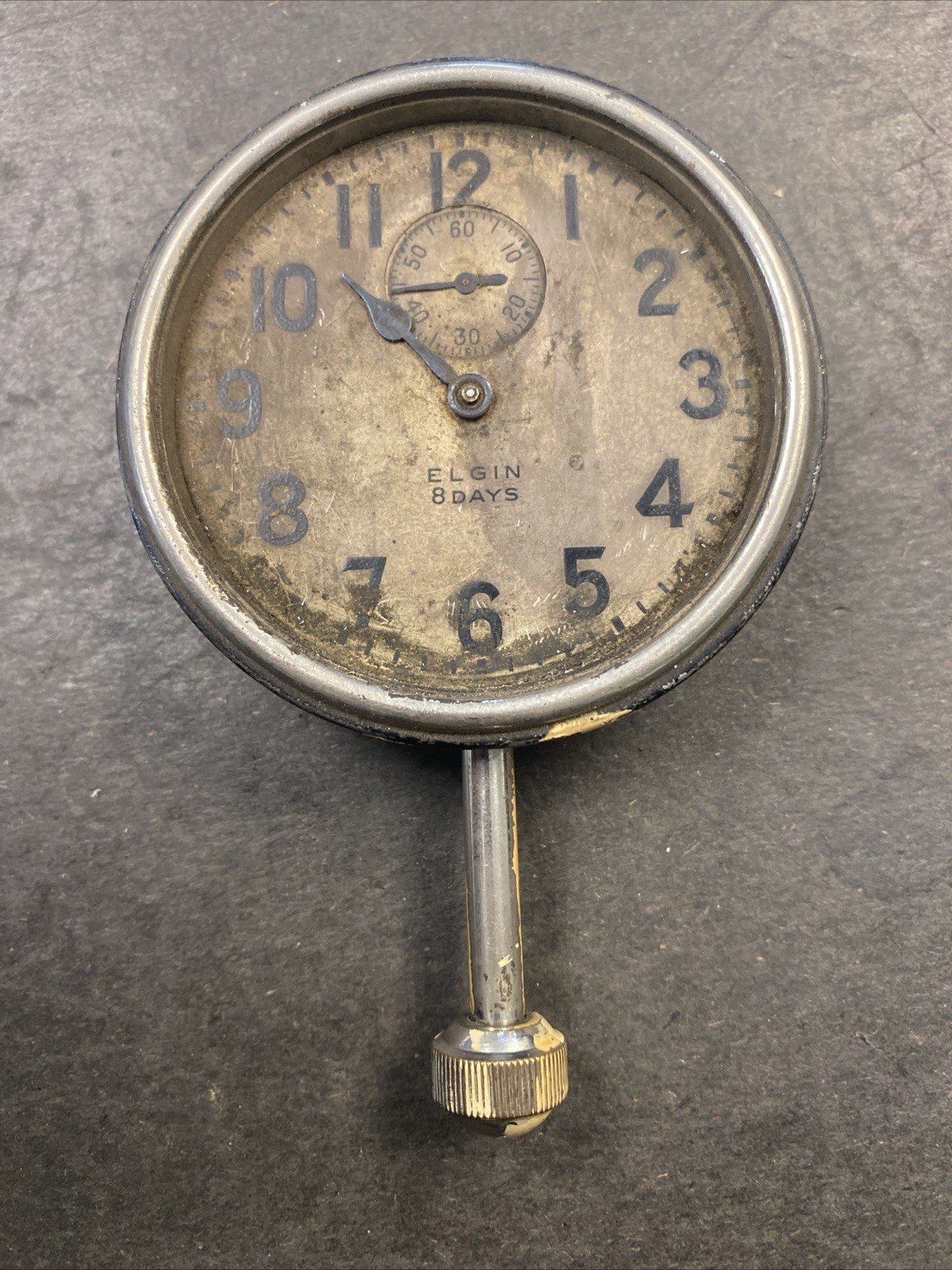 Vintage Elgin Automobile 8 Day Clock