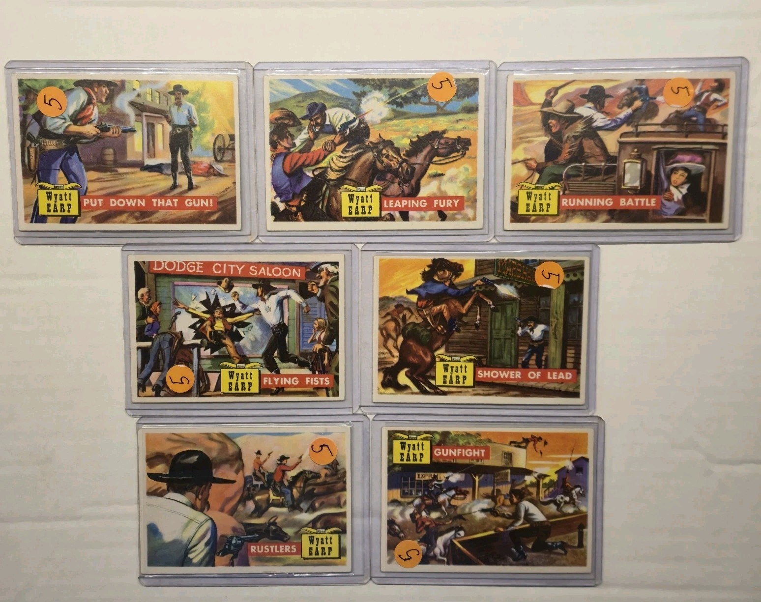 1956 TOPPS ROUNDUP Card Lot of 7 #32-38, 40 In Card Loaders 1956 TOPPS ROUNDUP Card Lot of 7 #32-38, 40 In Card Loaders