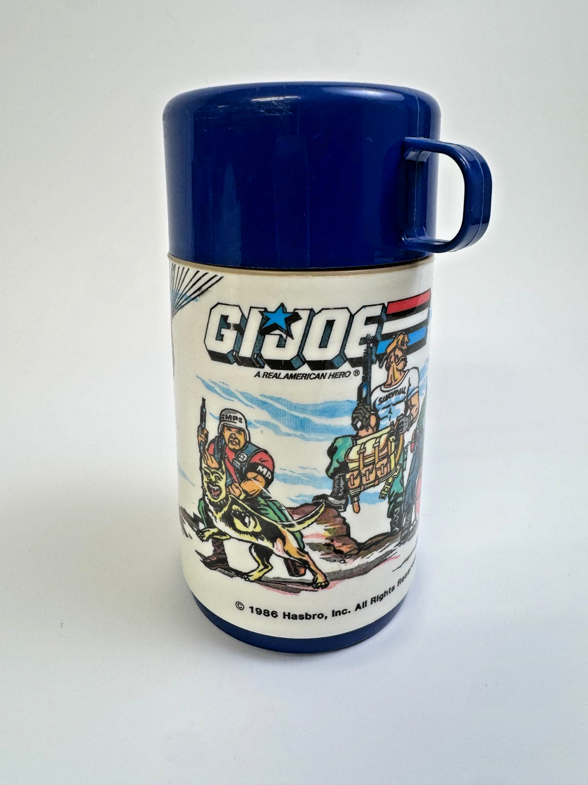 Vintage 1986 G.I. Joe A Real American Hero Thermos | Aladdin | Hasbro | Complete
