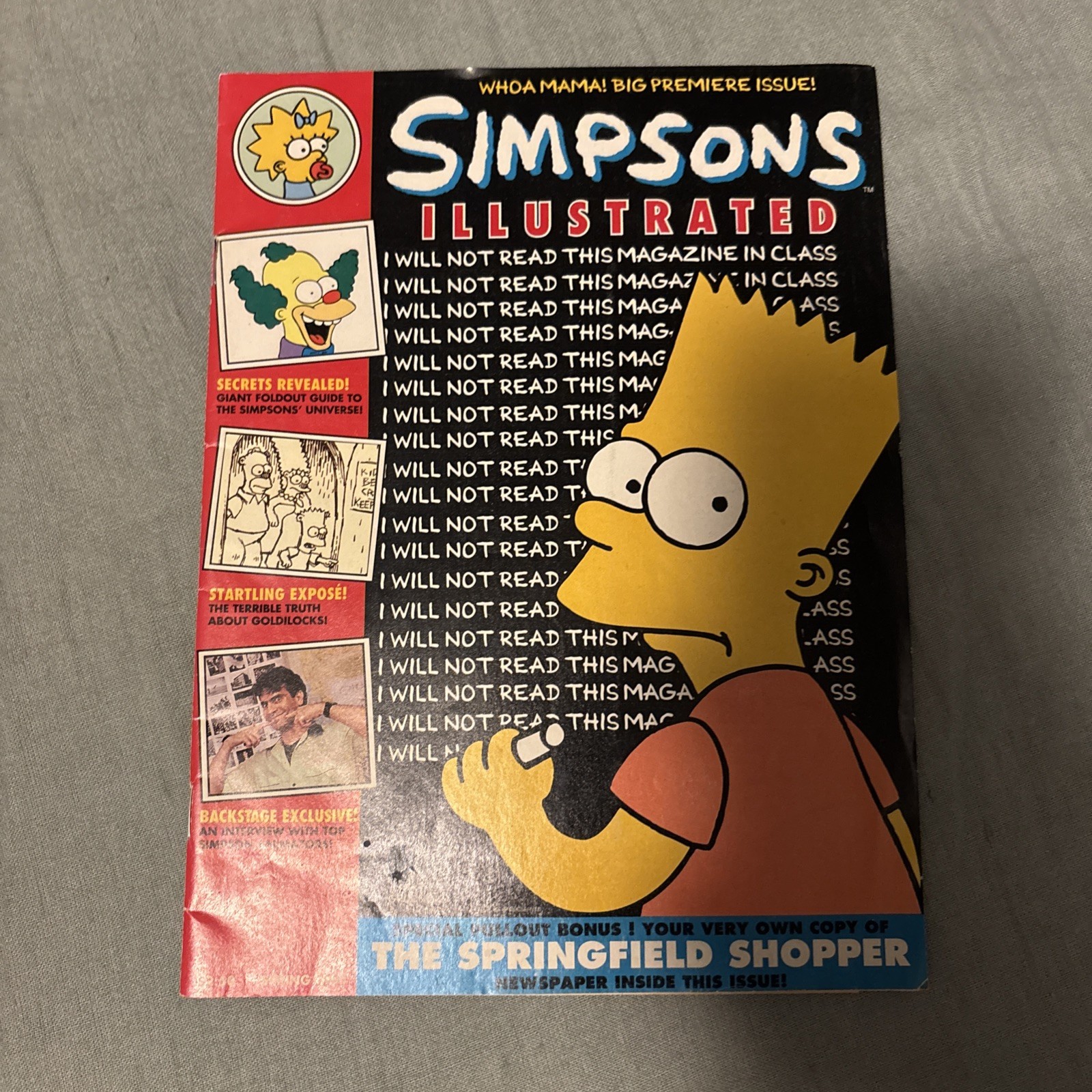 Simpsons Illustrated – Premiere Issue (1991) with Springfield Shopper Insert Simpsons Illustrated – Premiere Issue (1991) with Springfield Shopper Insert