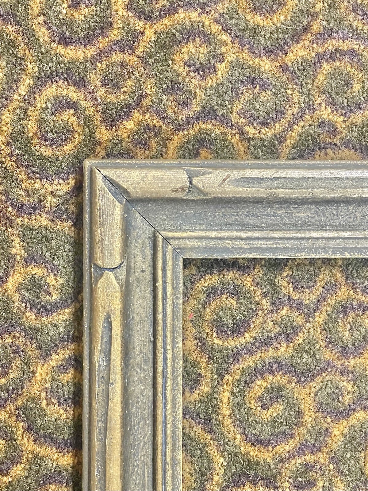 VINTAGE FITs 12”x16” GOLD GILT ART NOUVEAU MODERN ARTS CRAFTS WIDE PICTURE FRAME