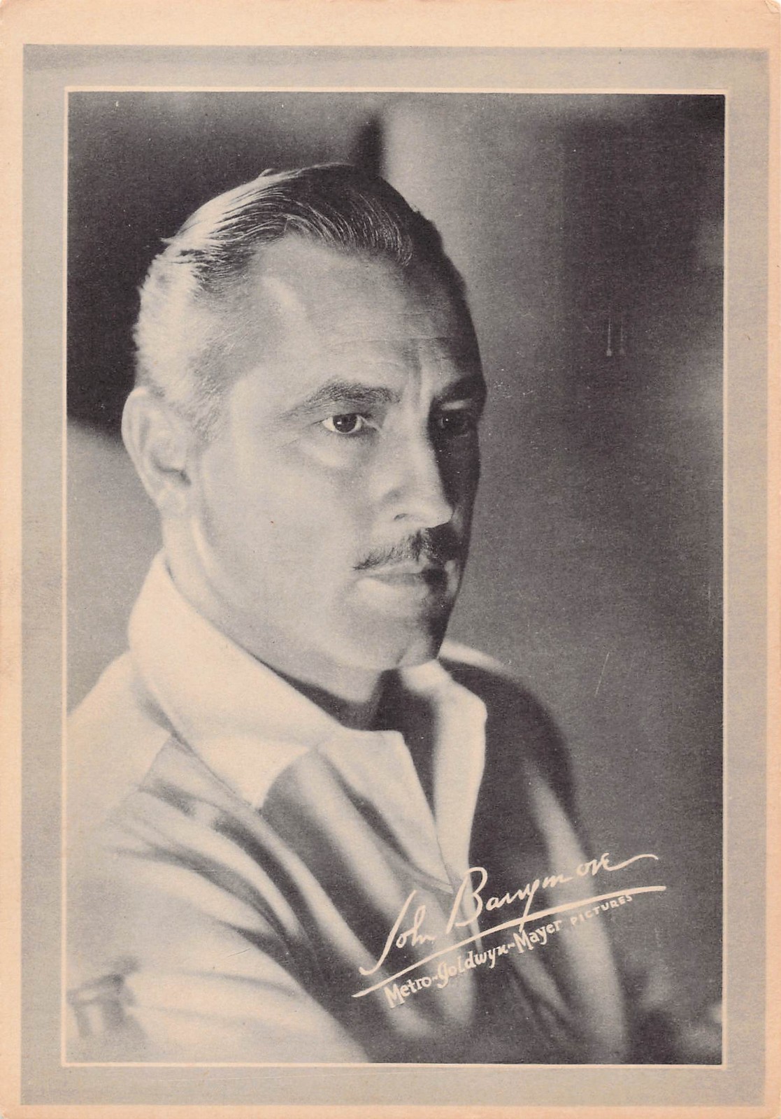 MGM Metro Goldwyn Mayer 30s Promo 5x7 Vintage Black & White Print John Barrymore