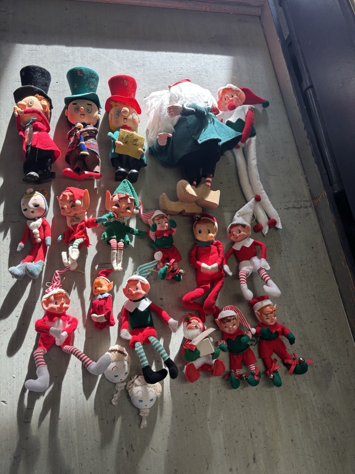 Lot of 19 Vintage Christmas Elf-Pixie Santa Knee Huggers & More - Japan Noel Etc Lot of 19 Vintage Christmas Elf-Pixie Santa Knee Huggers & More - Japan Noel Etc