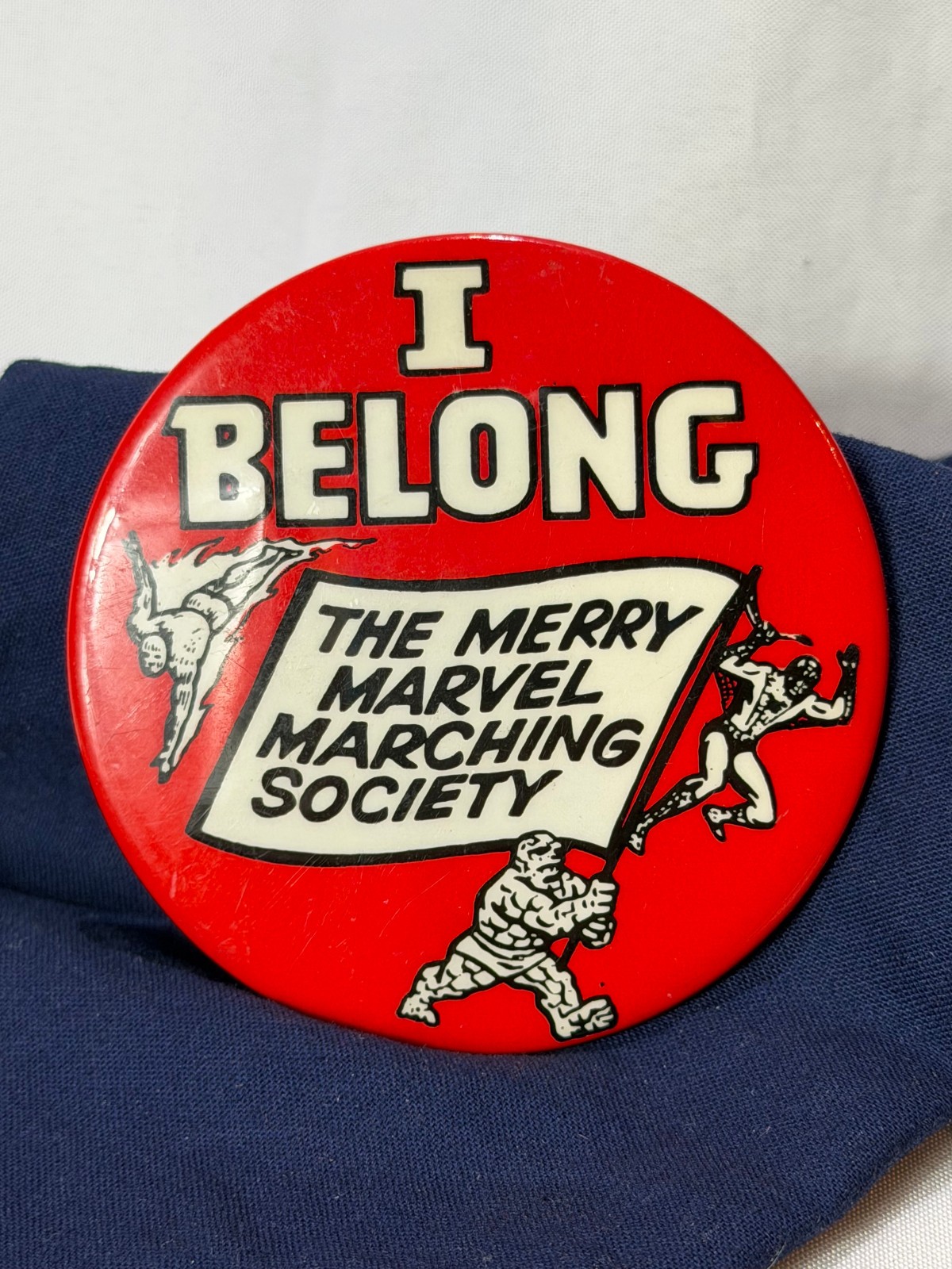 VTG 1964 The Merry Marvel Marching Society Button Pin MMMS 3