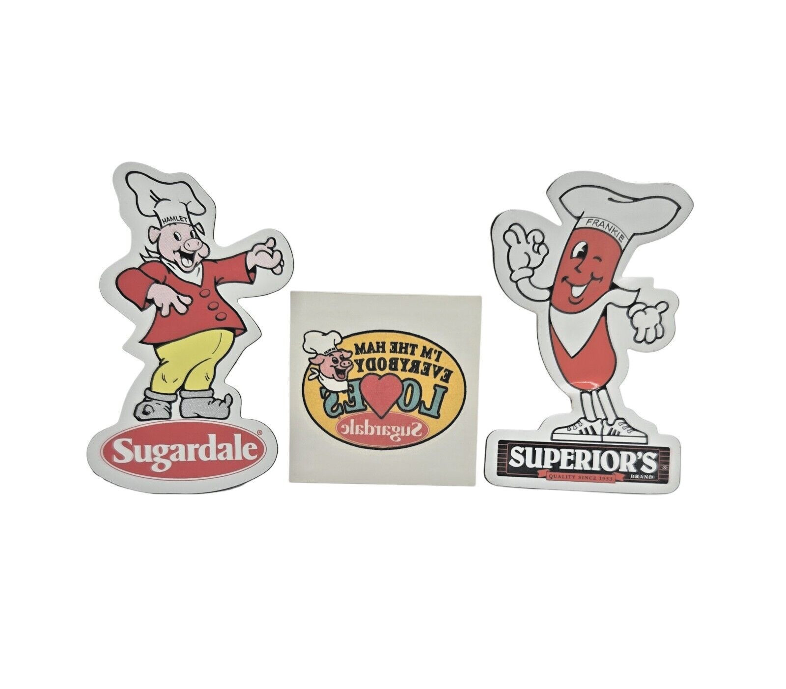Vintage 1970s Sugardale Hamlet/Superior's Frankie Magnets & Temporary Tattoo