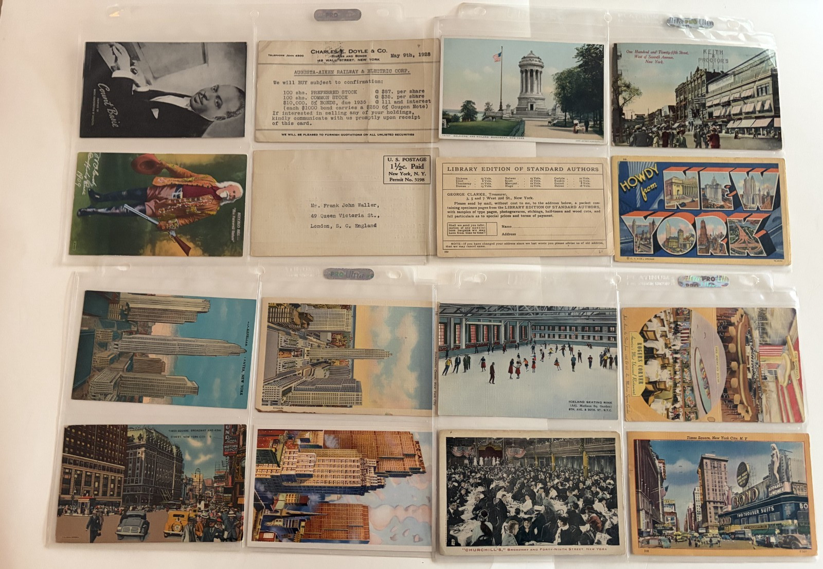 VINTAGE POSTCARD EARLY NEW YORK BUFFALO BILL CODY FIREMEN DEALER LOT OF 64 VINTAGE POSTCARD EARLY NEW YORK BUFFALO BILL CODY FIREMEN DEALER LOT OF 64