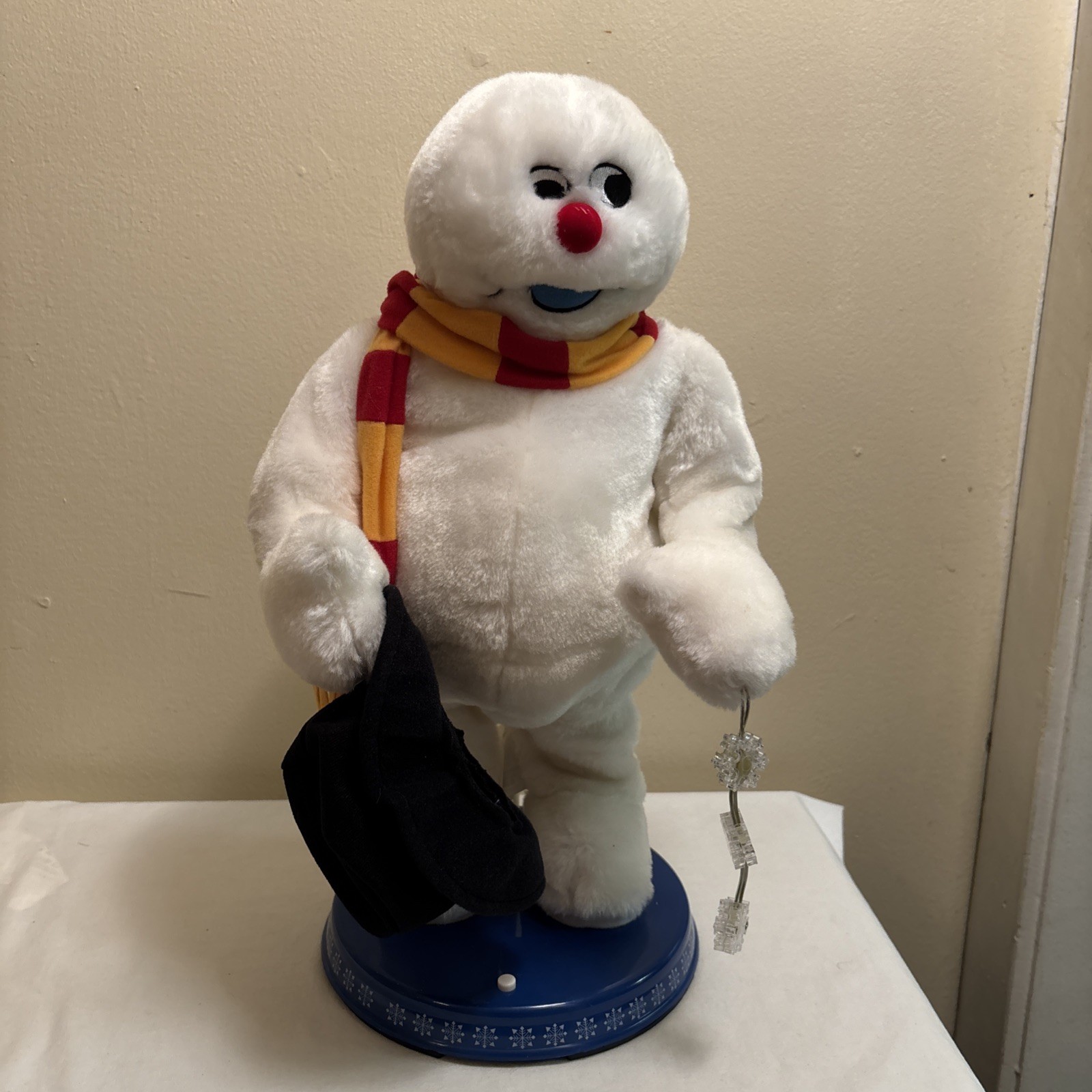 Gemmy Animated Snowflake Dancing Frosty The Snowman - Tested & Works 