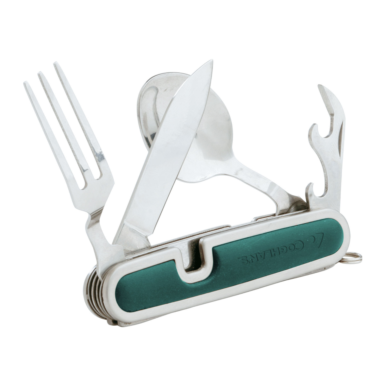 Coghlan\'s Stainless Steel Hobo Pocket Knife Folding Cutlery Camp Tool Spoon Fork