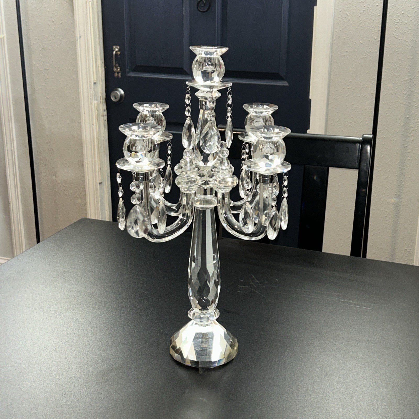 Godinger Shannon Crystal - Old Vienna Crystal 5 Light Candelabra Read Desc.