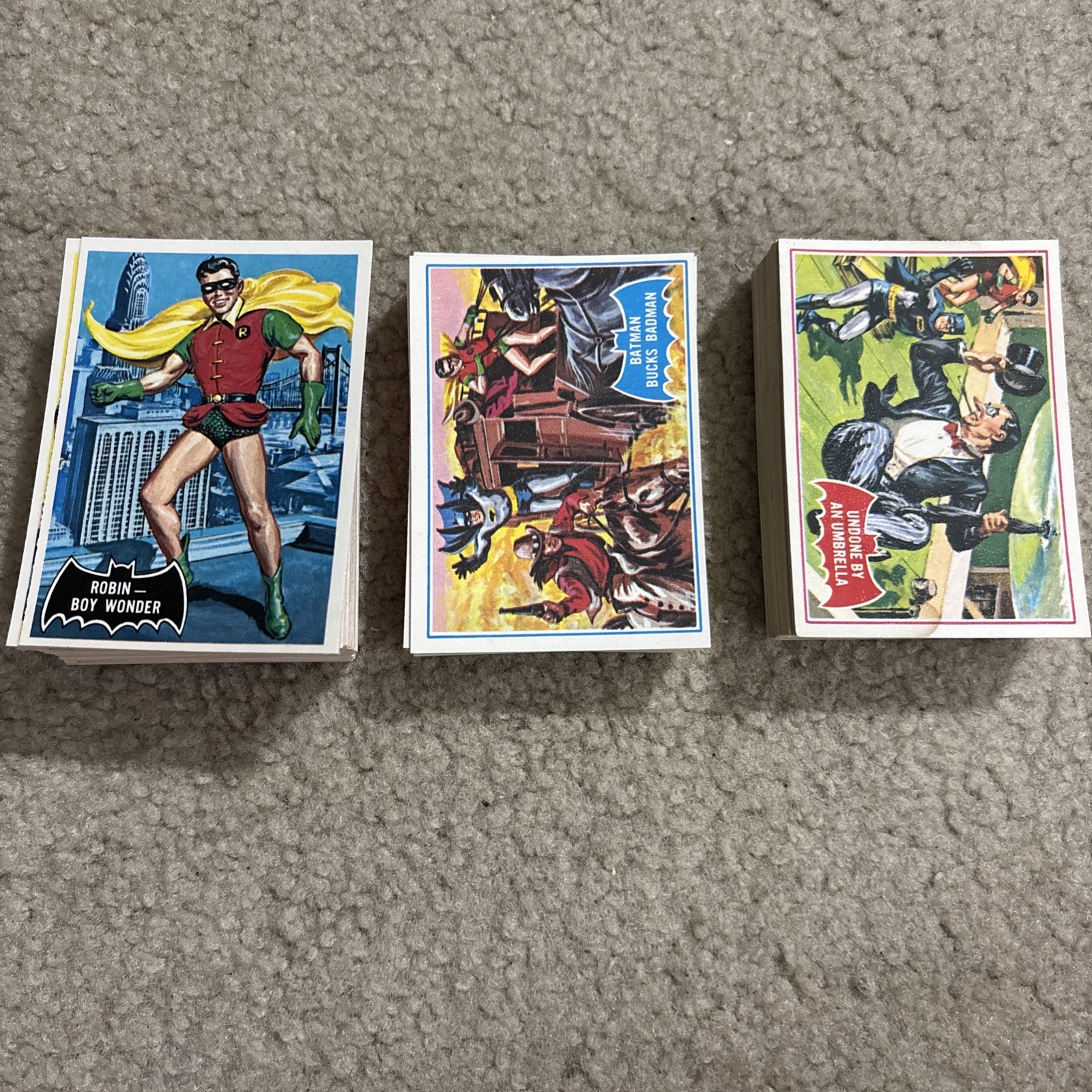 1989 Topps Batman 66\' Deluxe Reissue Edition Set Black/blue/red NO #1 Batman