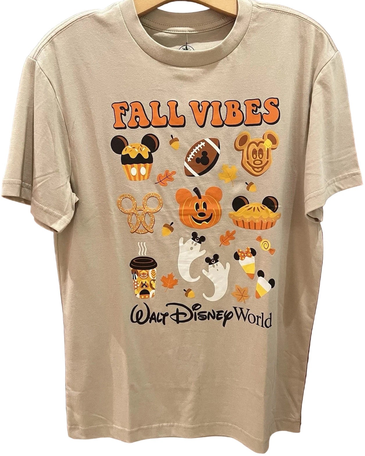 Disney Parks 2025 Fall Vibes Halloween Snacks Mickey Ghost Pumpkin Shirt Adult Disney Parks 2025 Fall Vibes Halloween Snacks Mickey Ghost Pumpkin Shirt Adult