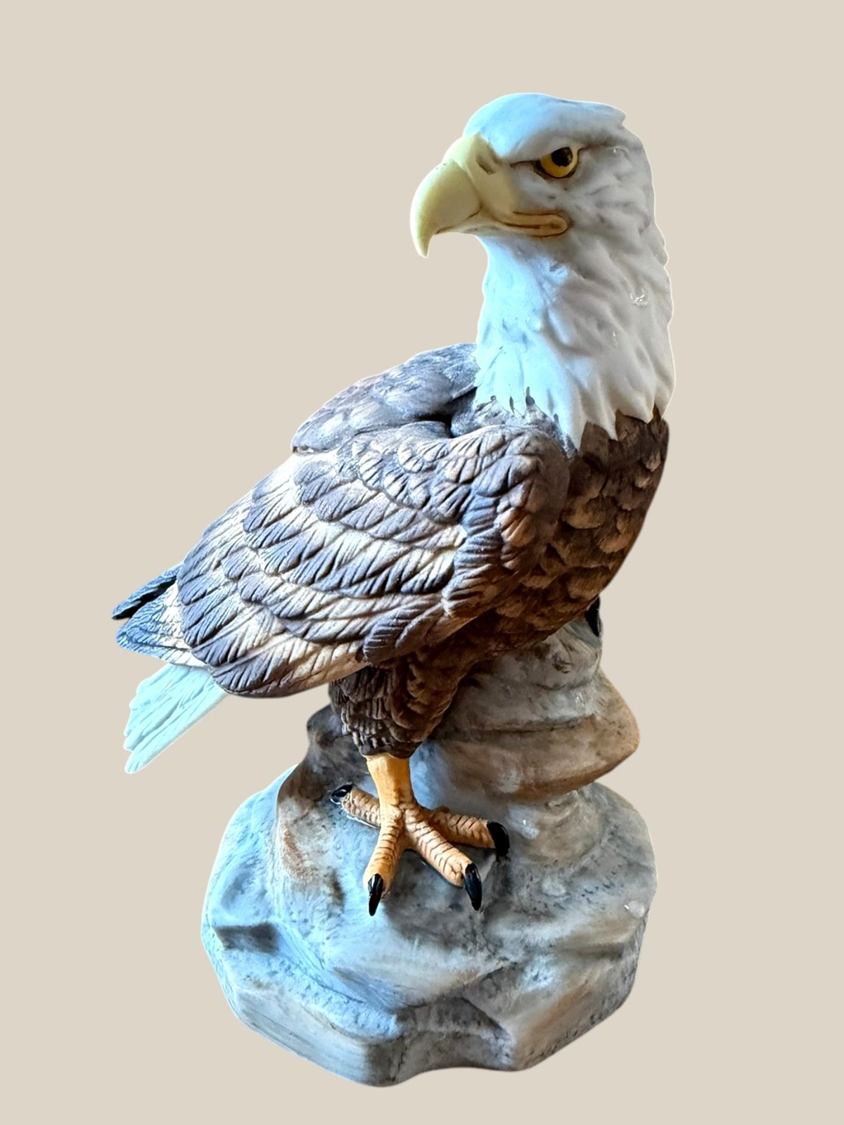 Gorham Gallery Birds American Bald Eagle Figurine Vignette Japan Vintage 5\