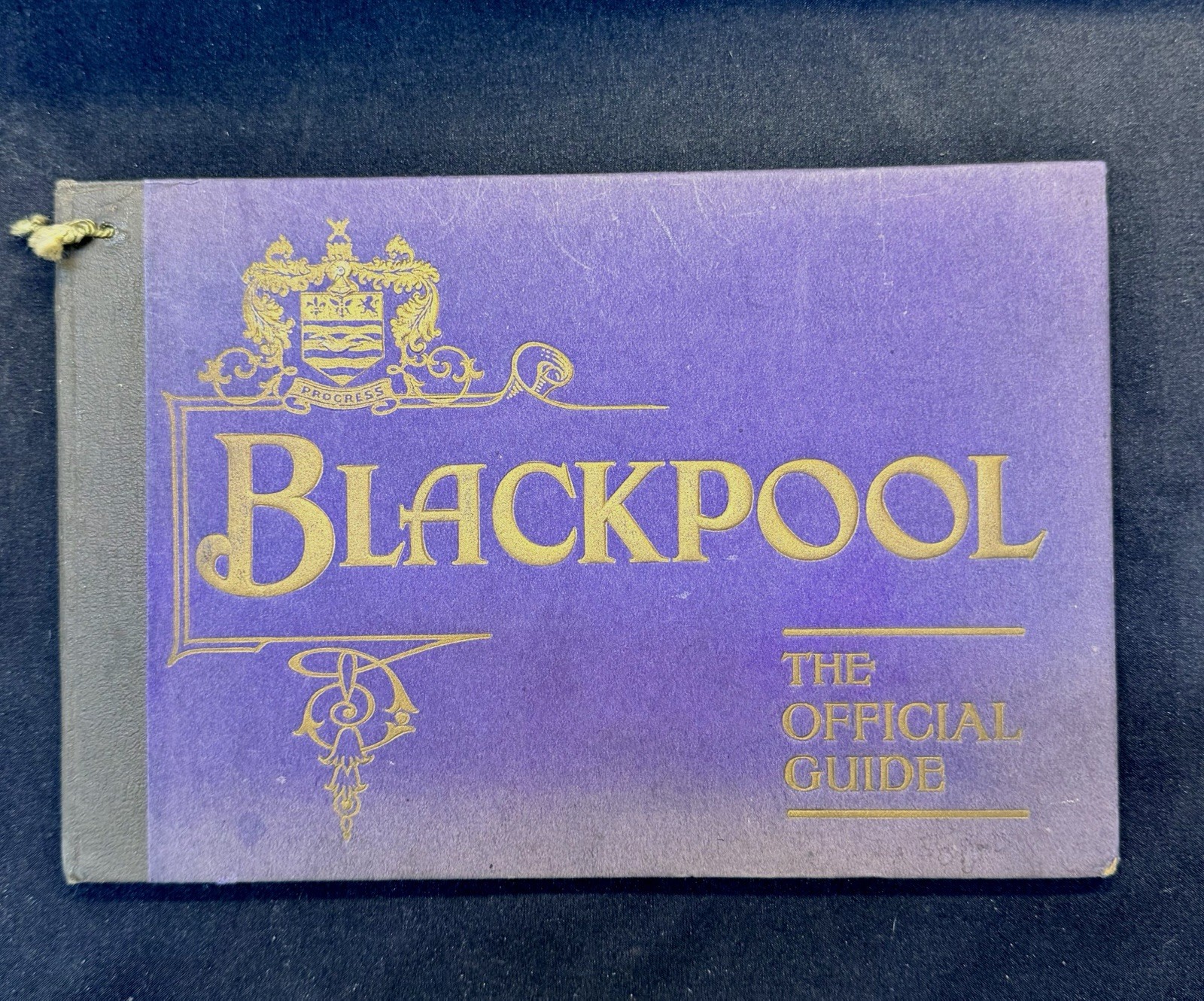 Antique 1914 Blackpool Official Guide Book - WWI Era British Travel Ephemera
