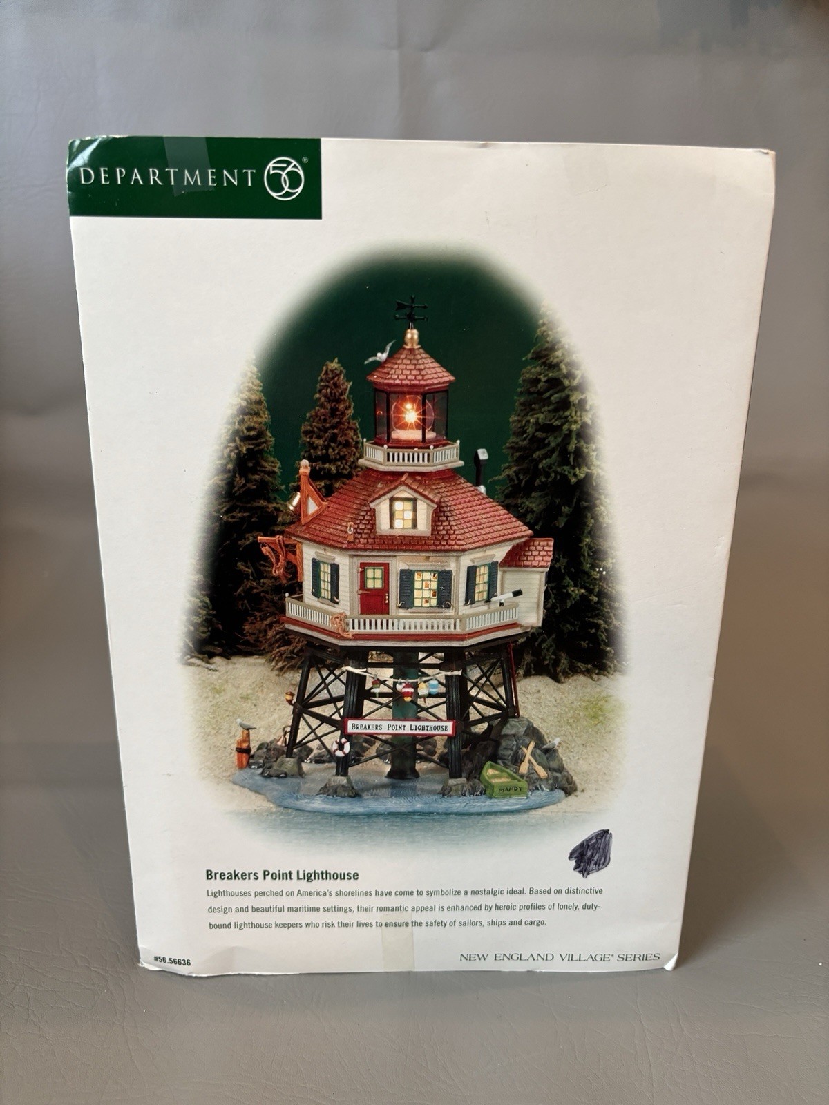Department 56 New England Village Series Breakers Point Lighthouse