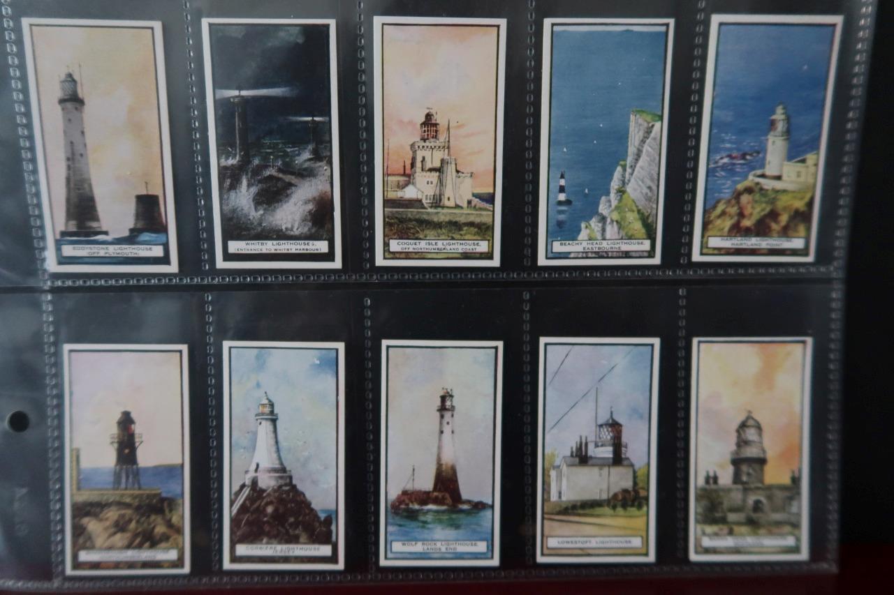 WILLS NZ OVERSEAS LIGHTHOUSES 1926 SET 50  EXCELLENT- MINT SEE PHOTO\'s