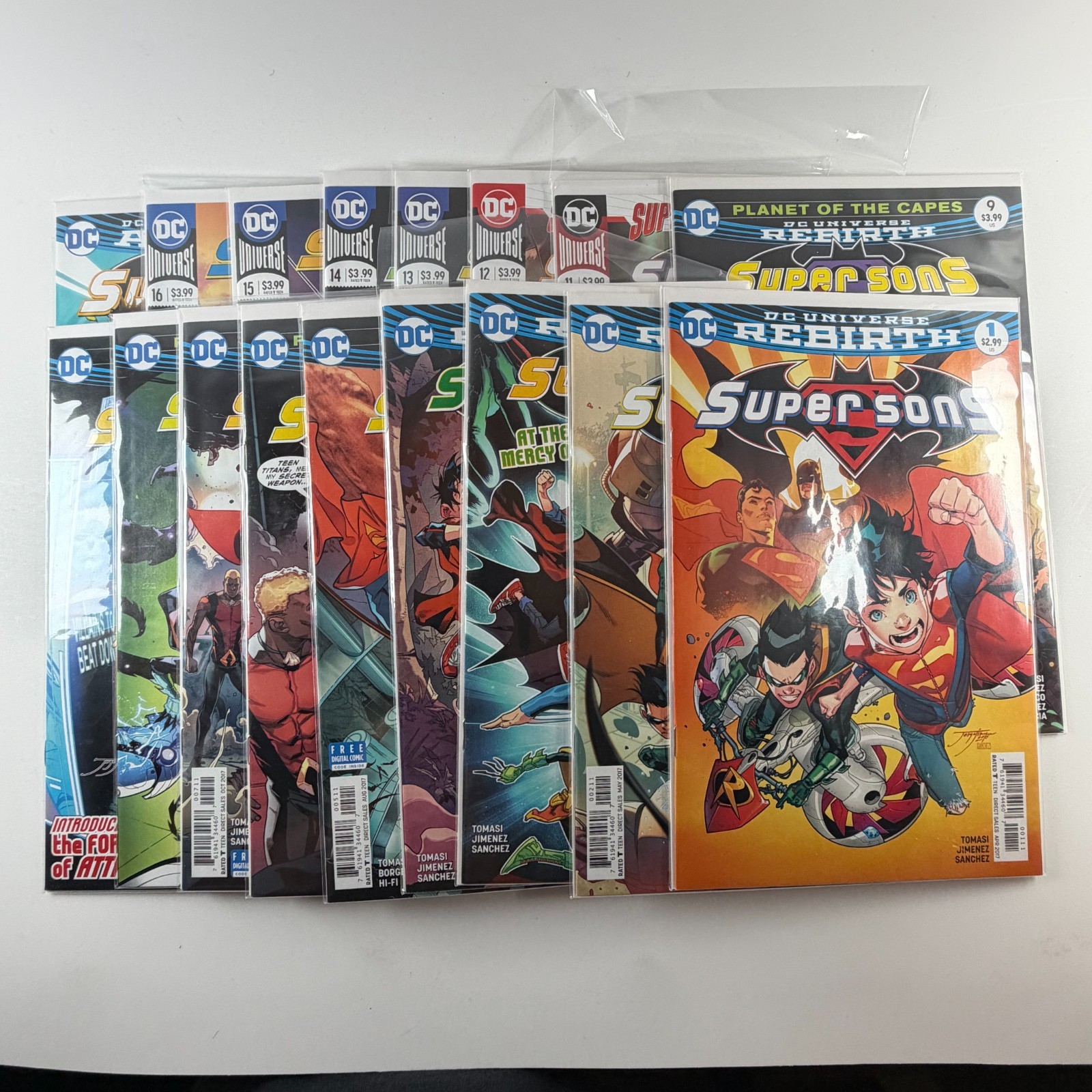 Super Sons #1-16 + Annual #1 Complete Run DC Rebirth 2017 1st Prints Lot NM
