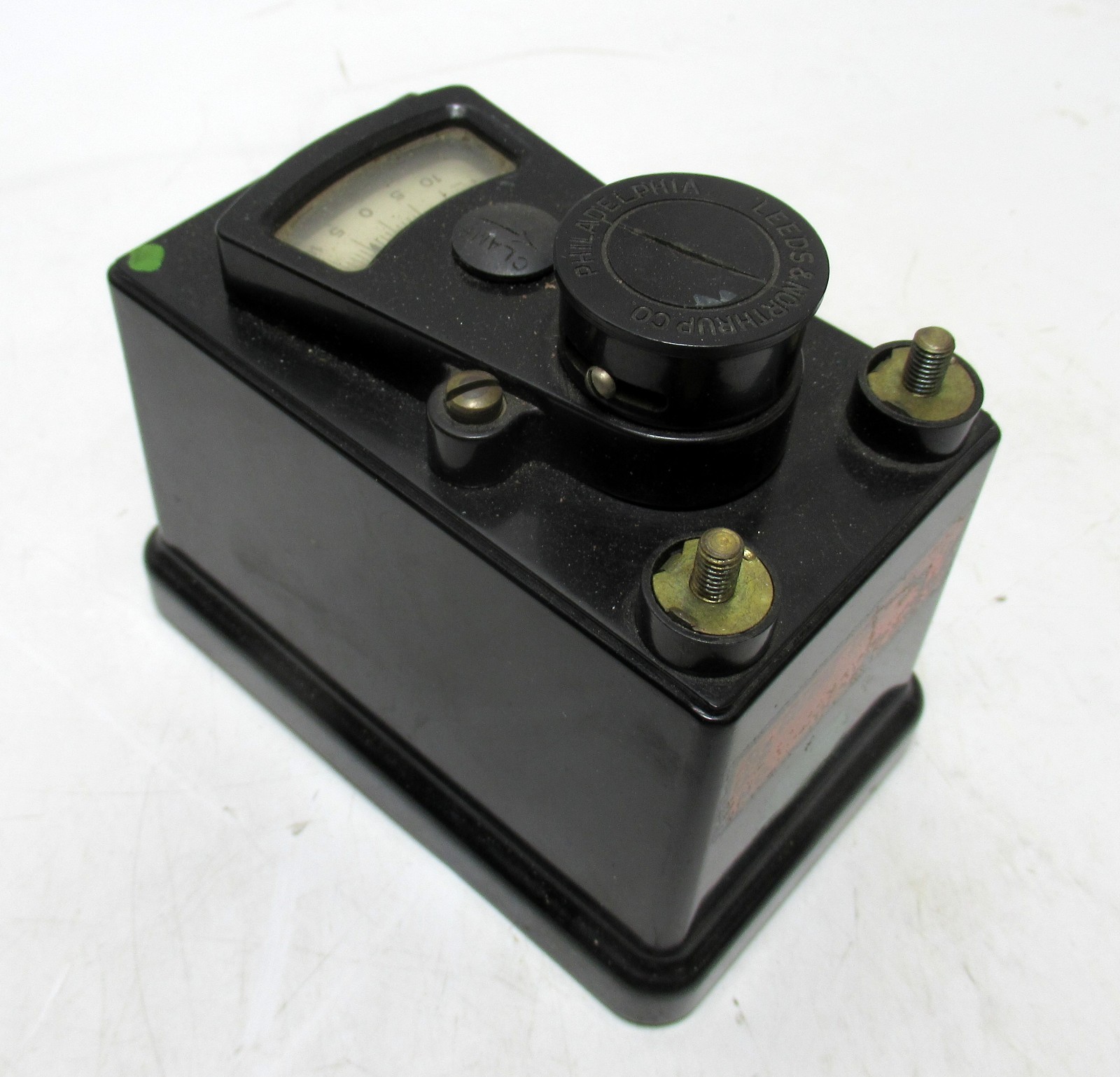 Antique Leeds & Northrup DC Microammeter Galvanometer Electrical Meter 4.5\