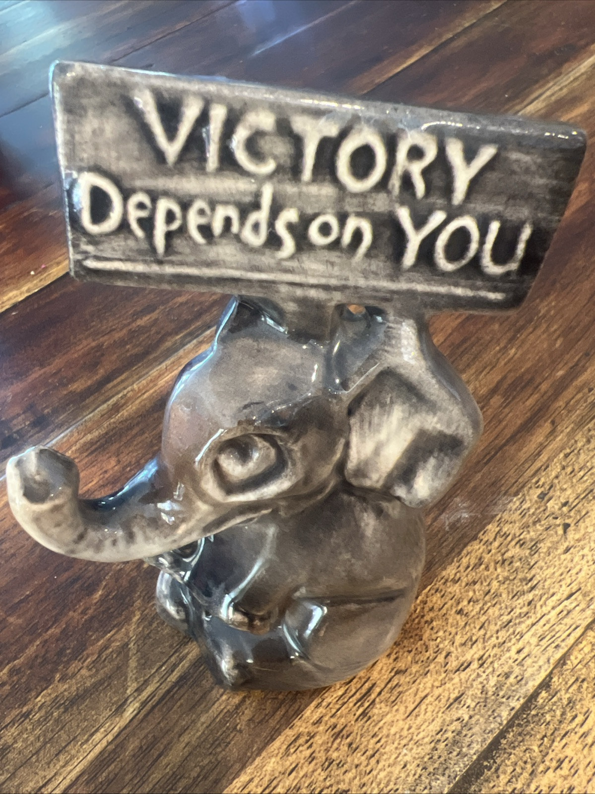 Vintage McCoy Elephant Figure Political GOP Republican I Can’t Do It Alone RARE