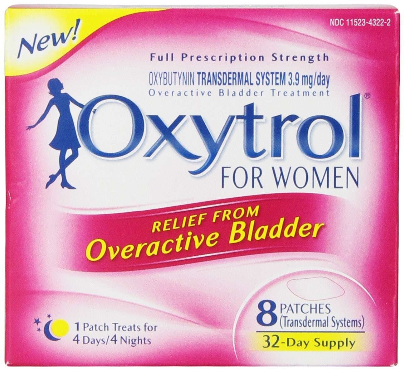 Oxytrol for Women Overactive Bladder Transdermal Patch, 8 Count Oxytrol for Women Overactive Bladder Transdermal Patch, 8 Count