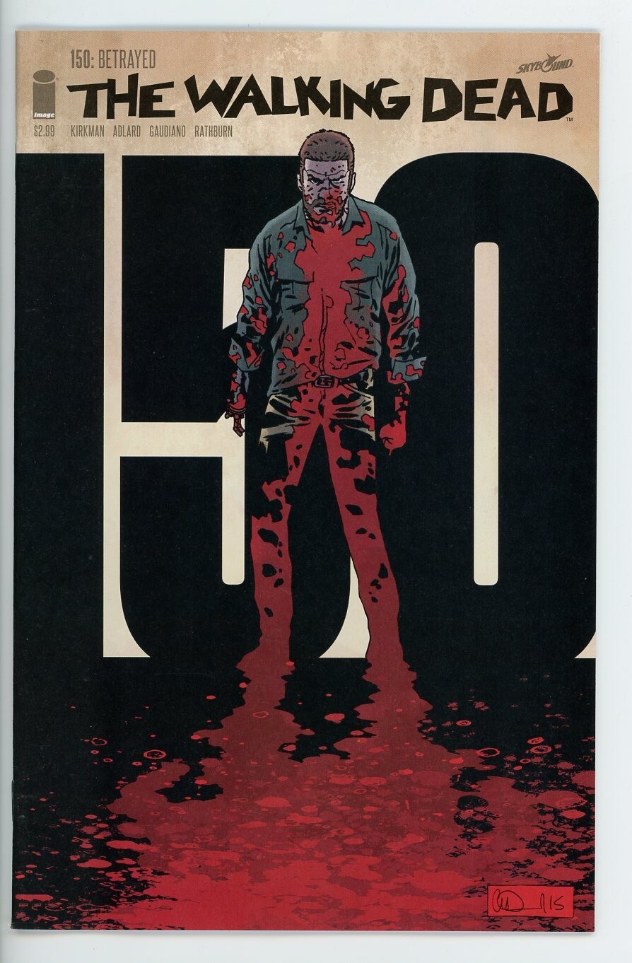 WALKING DEAD #150 NEAR MINT 2016 CHARLIE ADLARD COVER / COVER A IMAGE b-94