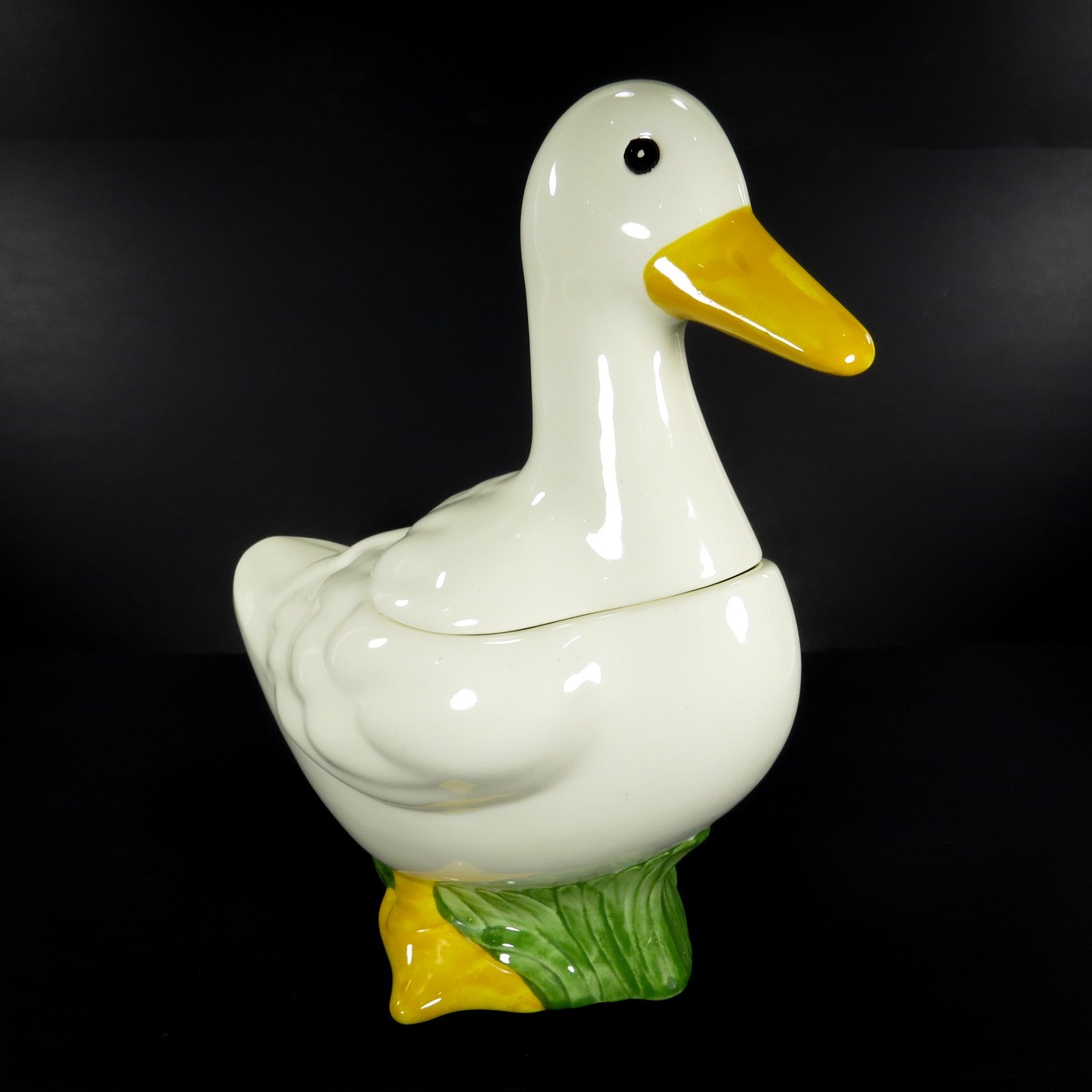 Vintage Metlox PoppyTrail Duck Cookie Jar Francis Drake USA Made Gloss Ceramic Vintage Metlox PoppyTrail Duck Cookie Jar Francis Drake USA Made Gloss Ceramic