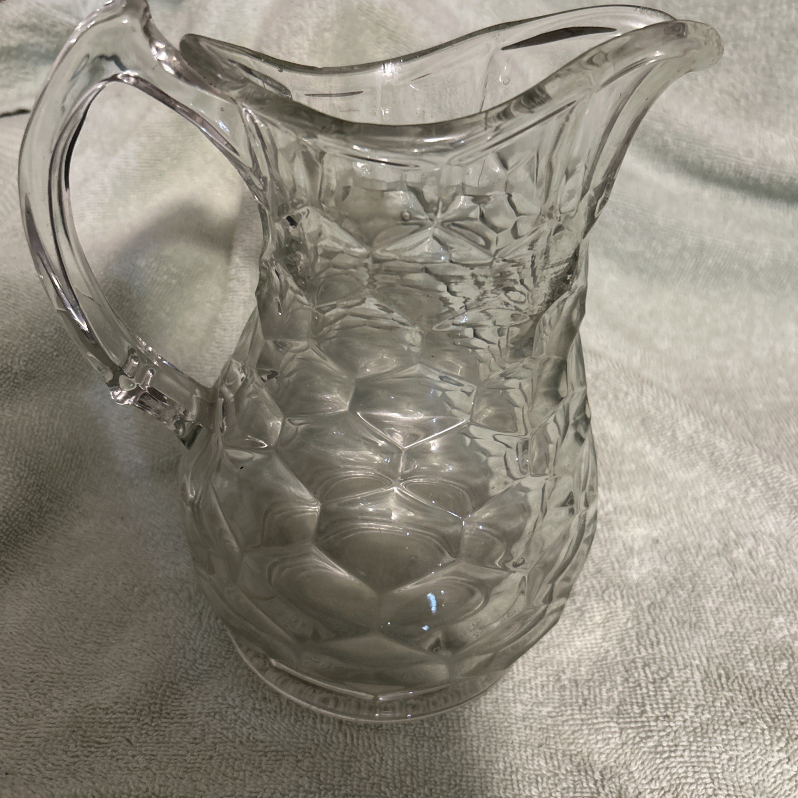 Antique Gillinder & Sons EAPG Pressed Glass HONEYCOMB 8 1/2\