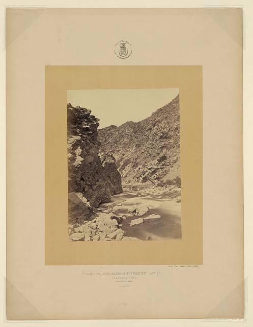 Devils Gate Weber River Utah 1869 O\'Sullivan Mountains Landscape Expedition