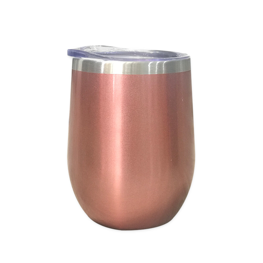 12oz Wine Tumbler Stainless Steel Sip Lid Vacuum Double Wall Insulated Cup