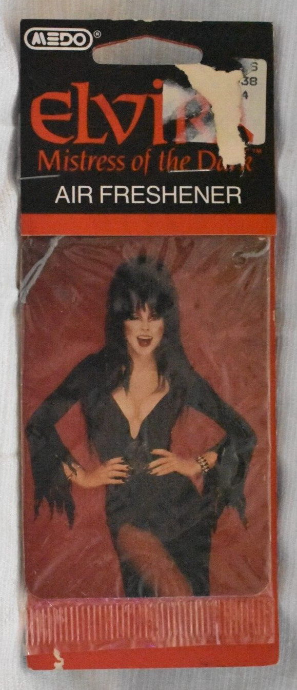 ELVIRA - AIR FRESHENER - MISTRESS OF THE DARK - SEALED 1989 OUT OF PRINT - MEDO