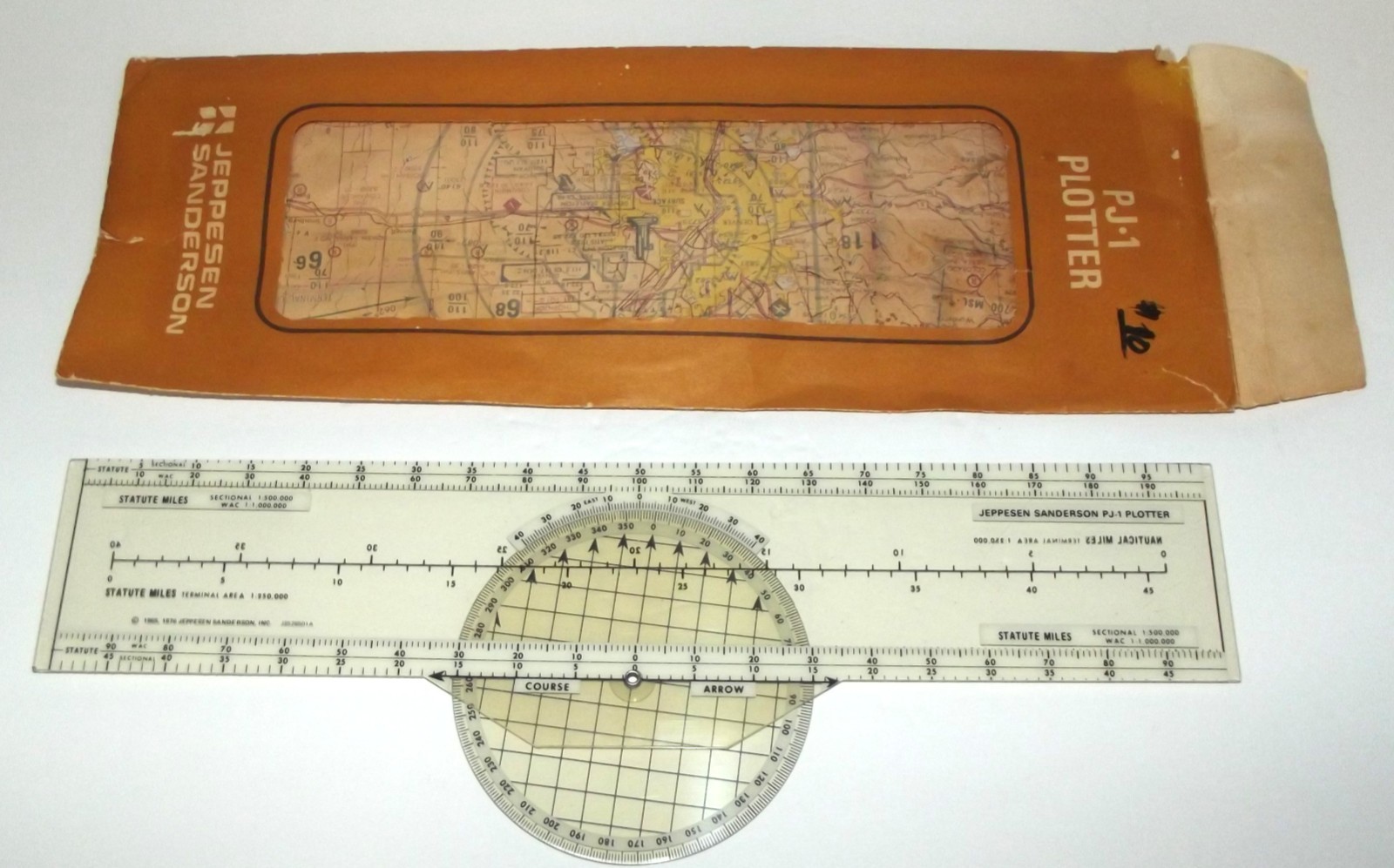 Jeppesen Sanderson PJ-1 Rotating Azimuth Flight Plotter