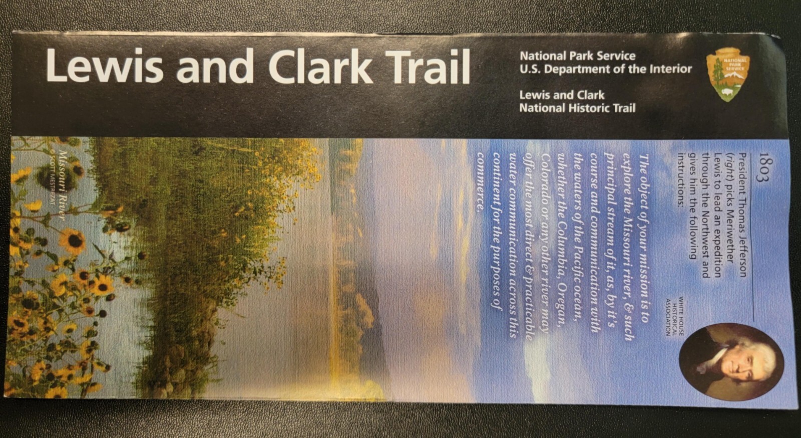 Lewis and Clark National Historic Trail Brochure Map - NPS Unigrid