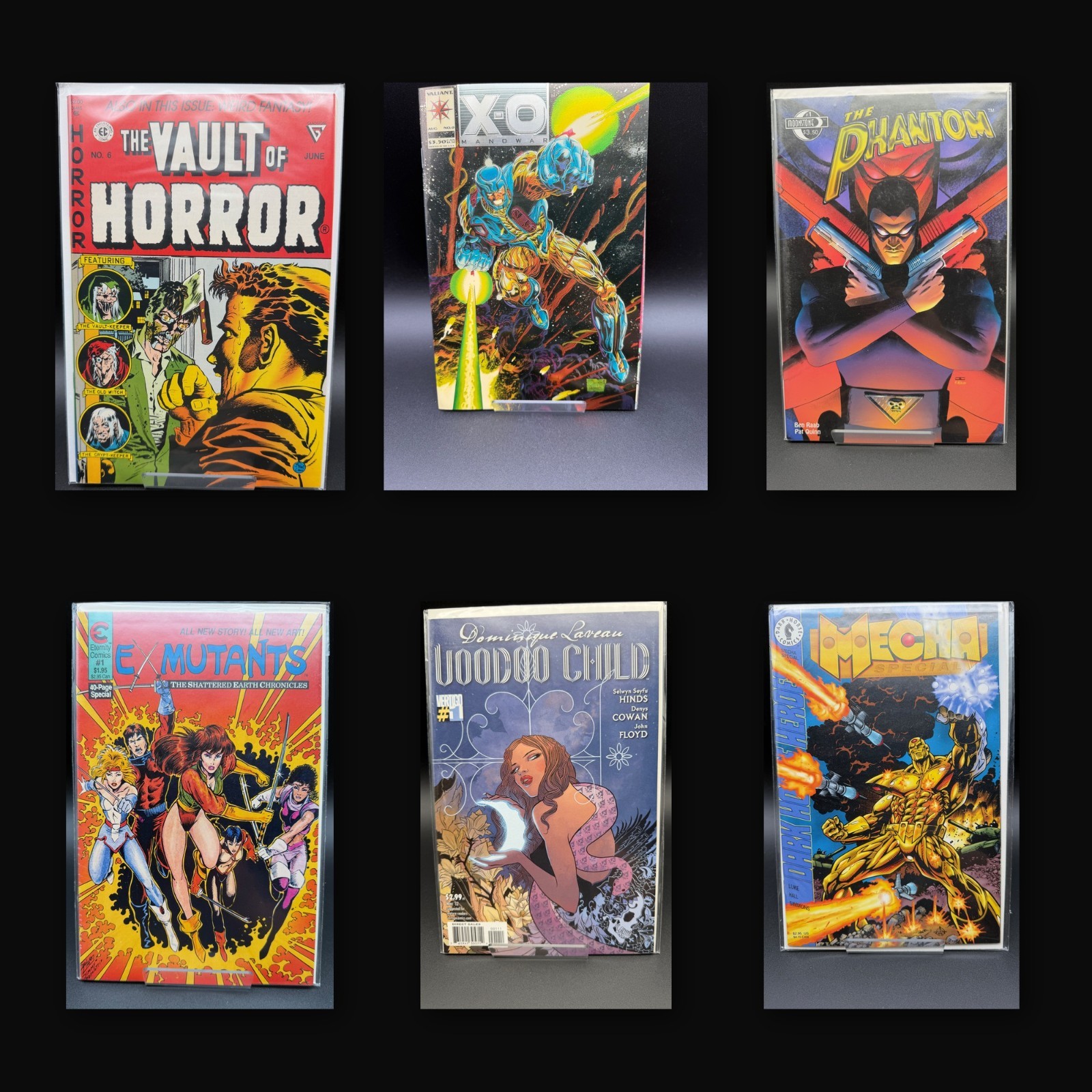 Indie Lot 6 X-O Manowar 0 Vault of Horror 6 Phantom 1 Ex-Mutants 1 Mecha Special Indie Lot 6 X-O Manowar 0 Vault of Horror 6 Phantom 1 Ex-Mutants 1 Mecha Special