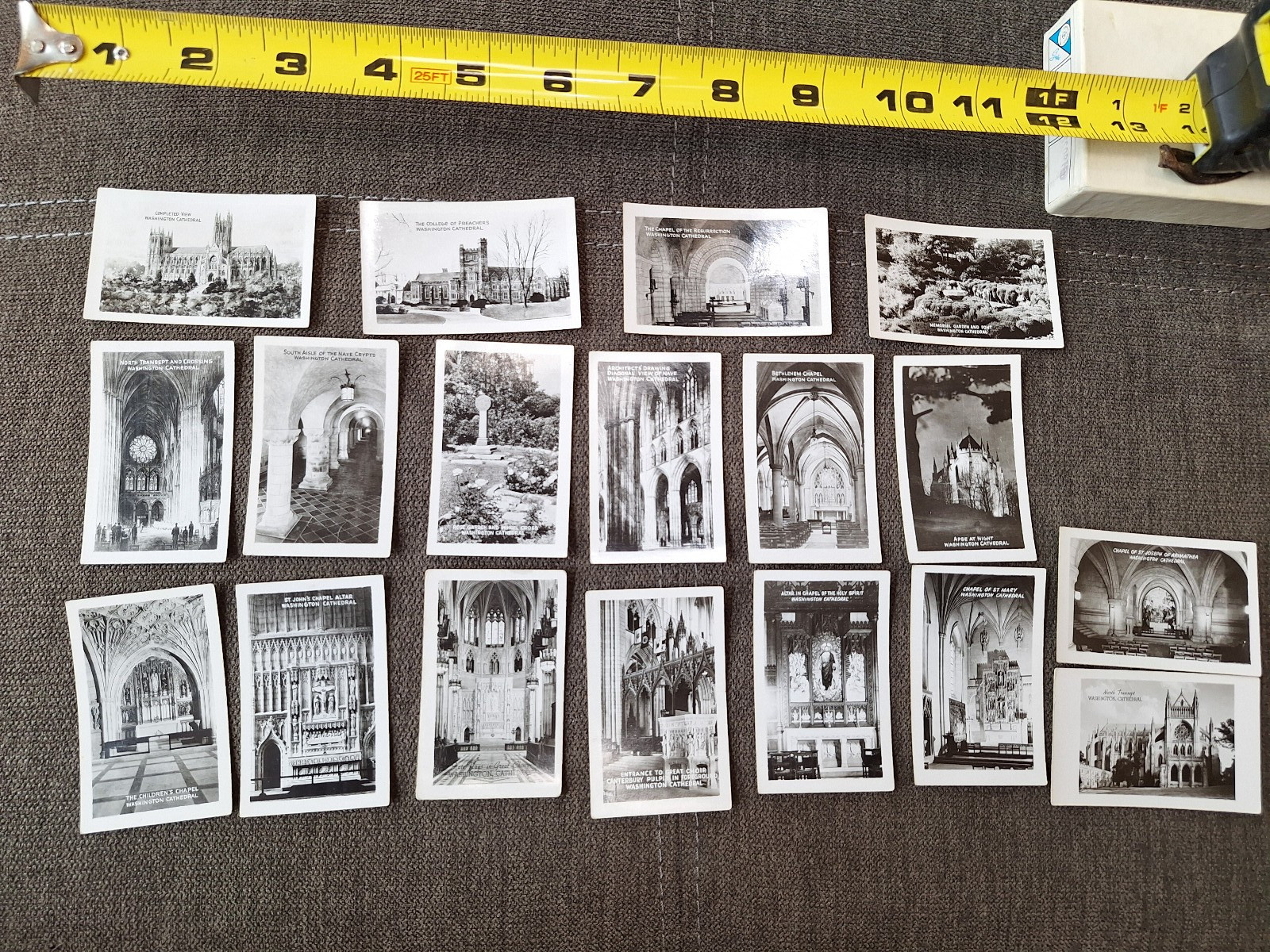 Antique Washington Cathedral Mini Postcard Photos