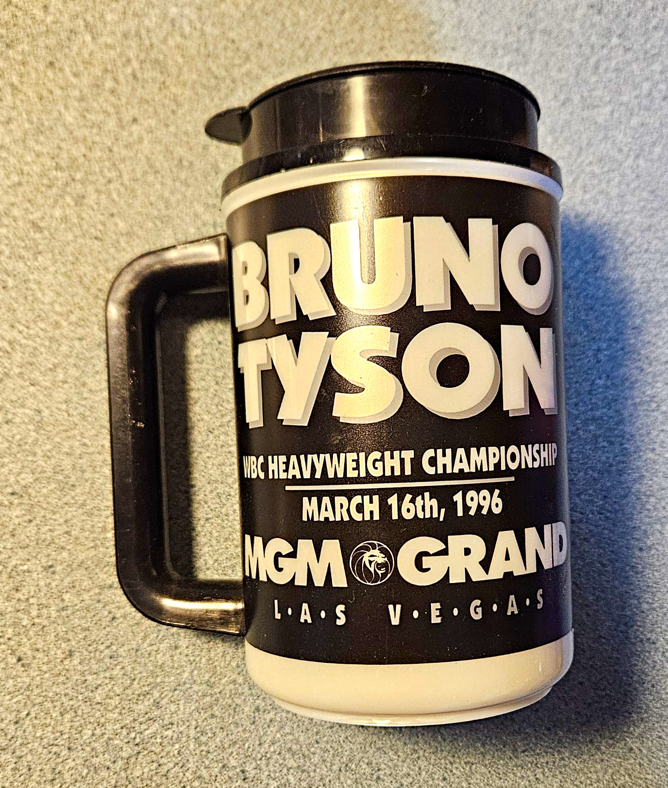 Bruno Tyson WBC Heavyweight Championship MGM Grand Las Vegas 1996 Mug w/ Lid