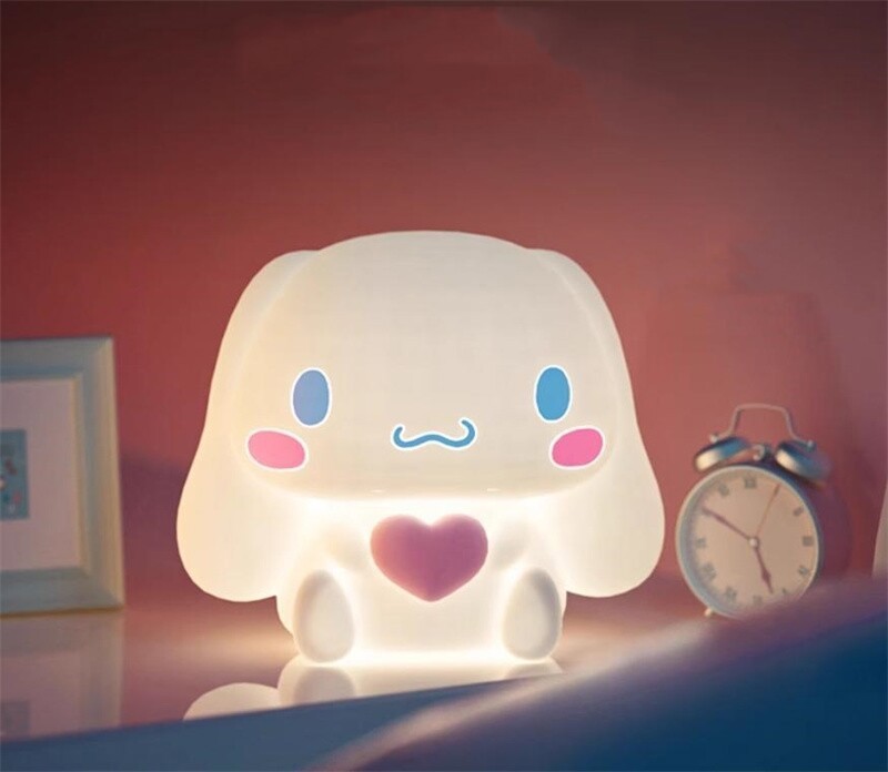 Cartoon Cinnamoroll Bedside Lamp Night Light Cute Collectibles Decoration New